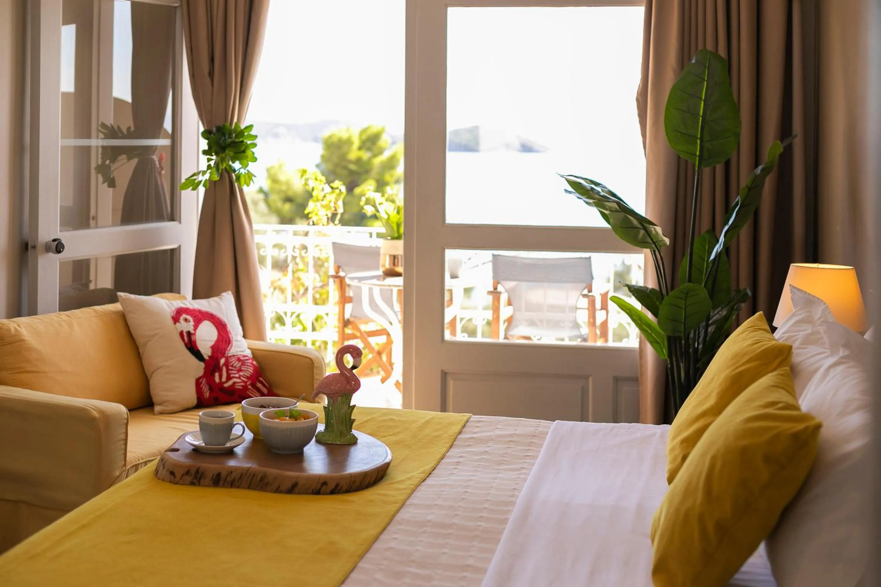 Bedroom, Bed in Irida Aegean View, Philian Hotels and Resorts