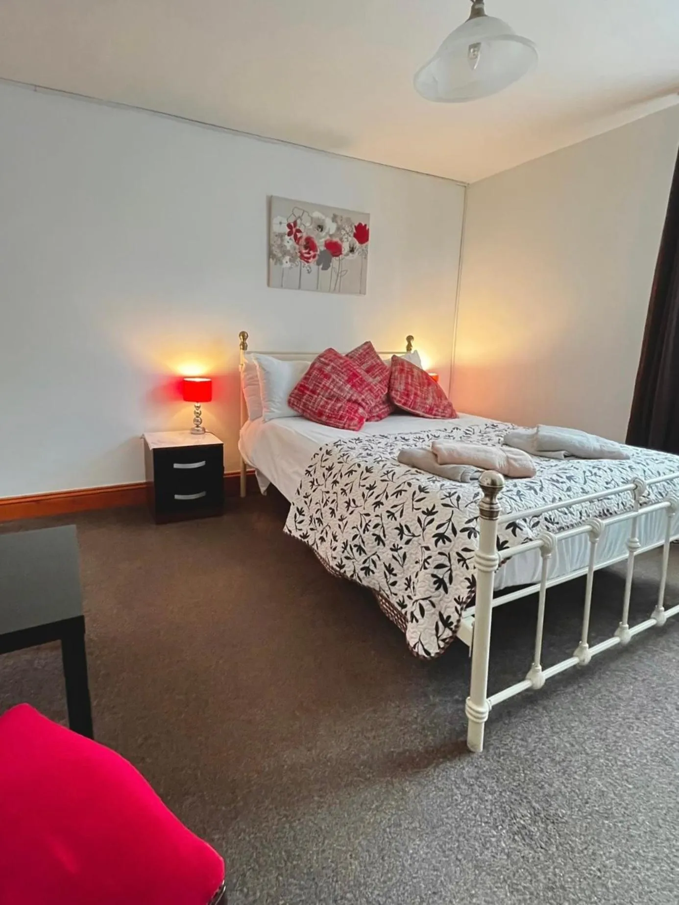 Bed in Old Palace Guest House