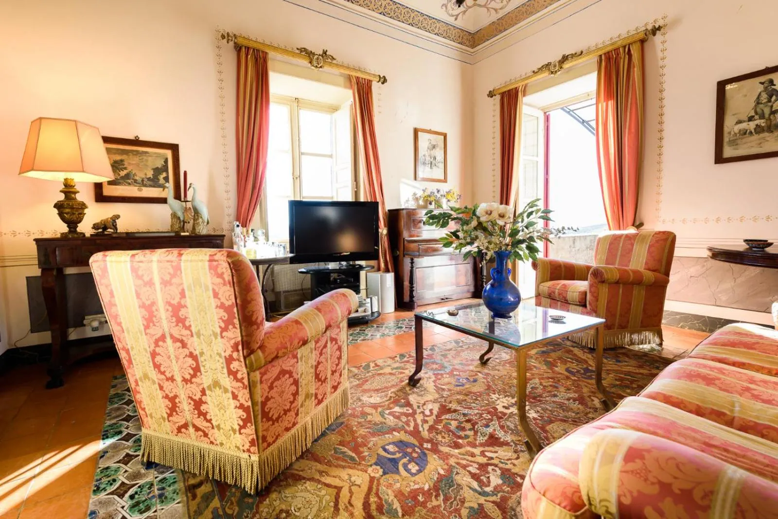 Seating area in Masseria Rossella
