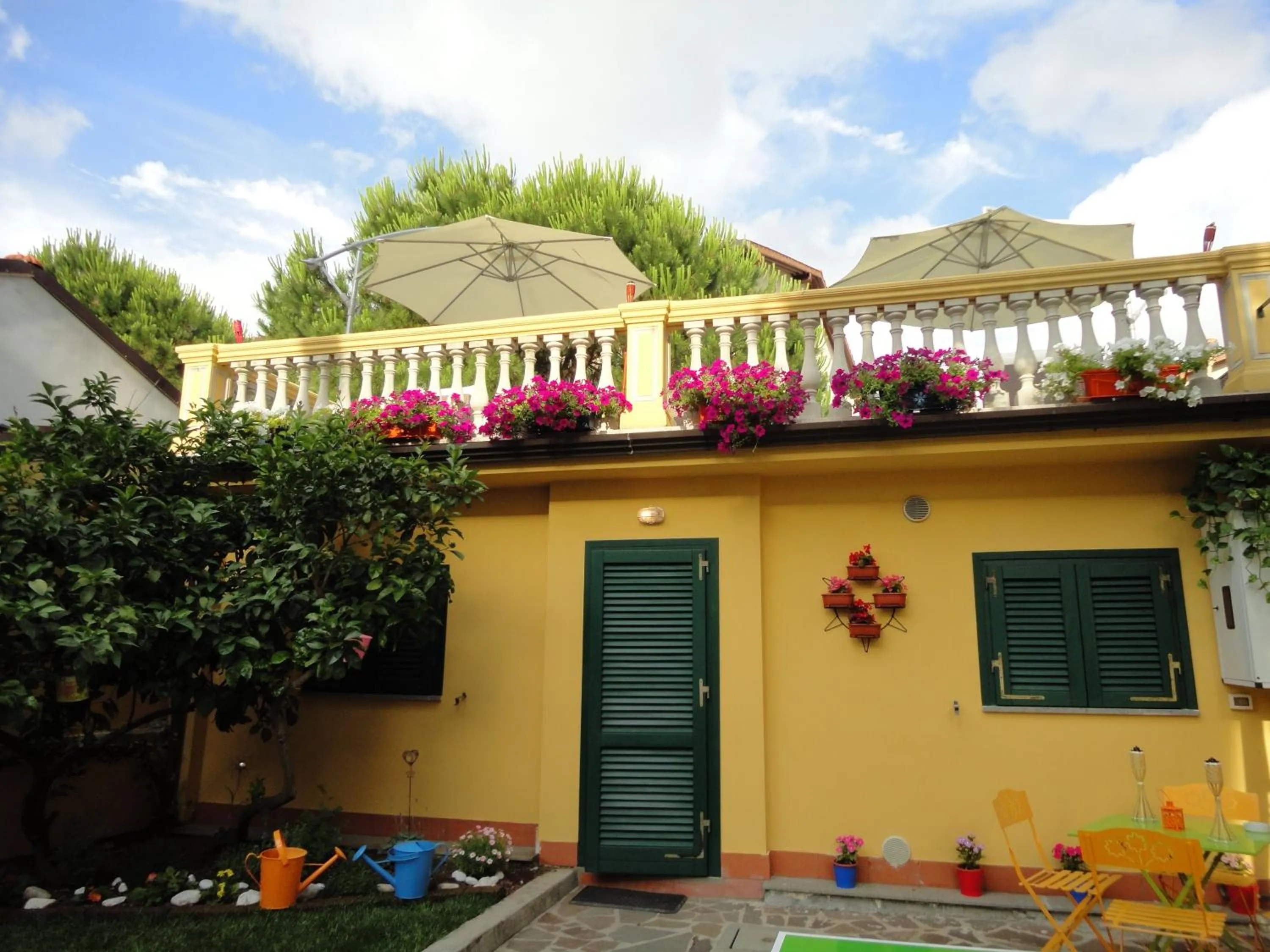 Patio in Hostel Pisa Tower