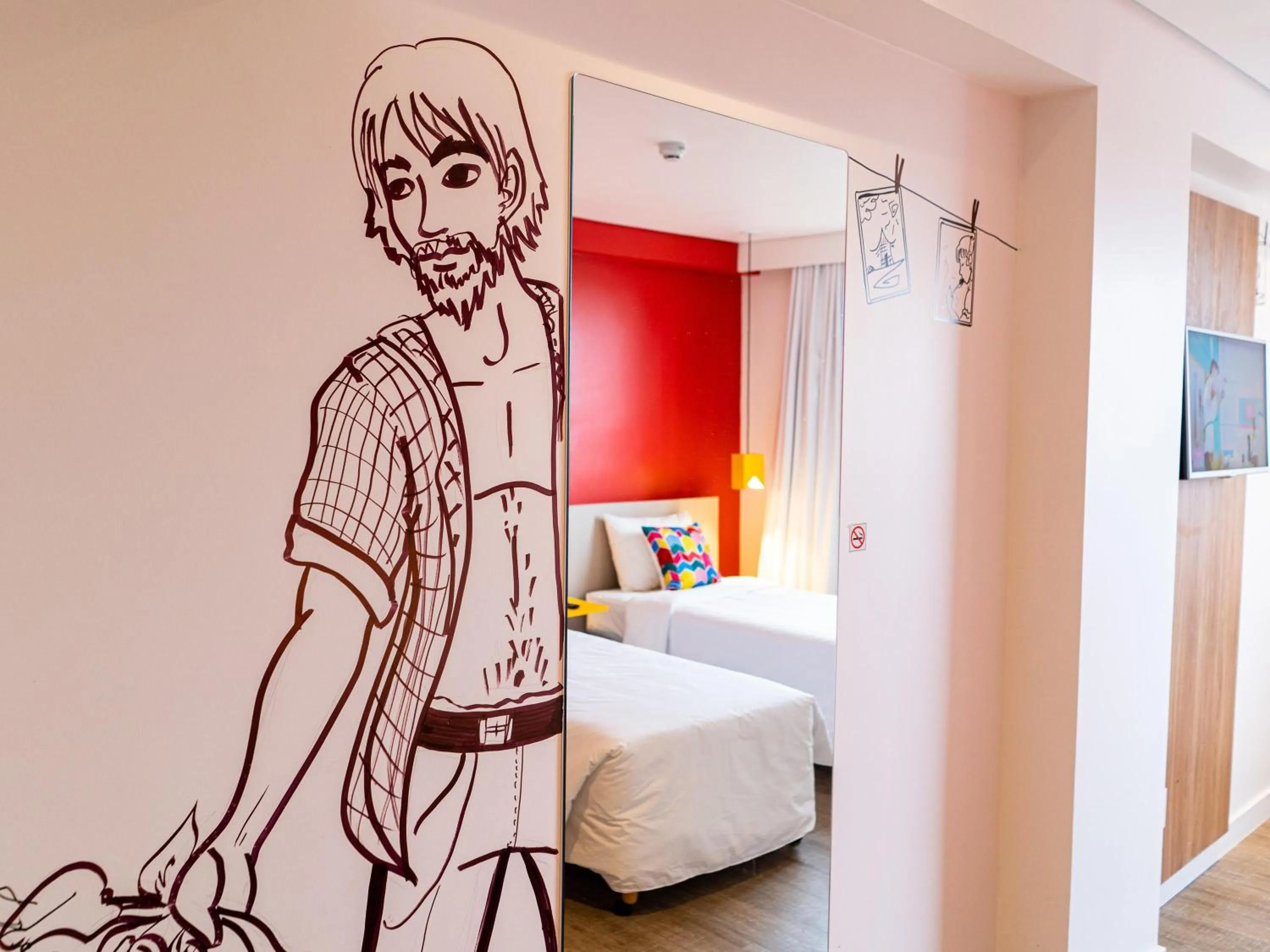 Bedroom, Bed in ibis Styles Campina Grande