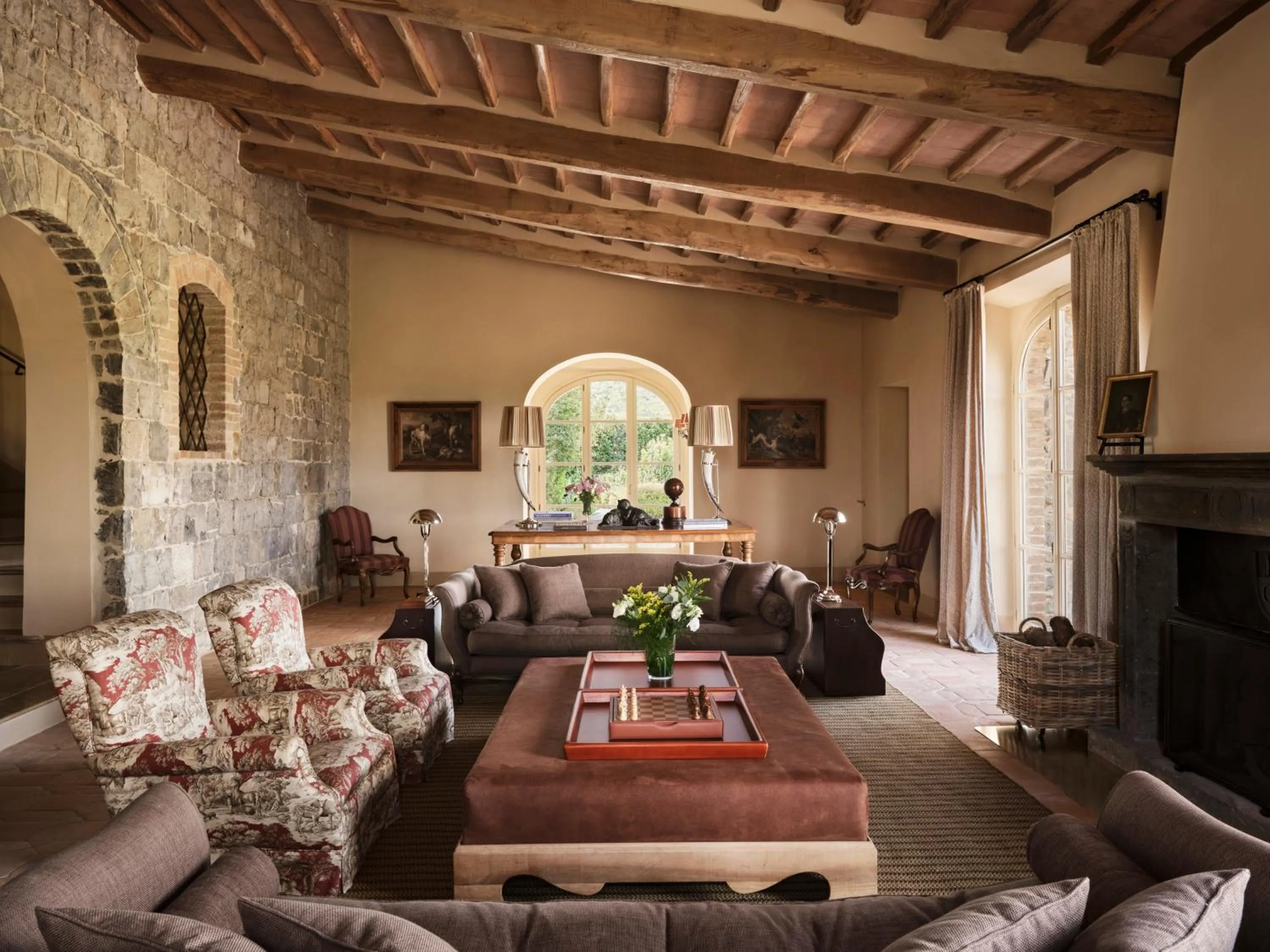 Living room in Castiglion del Bosco, A Rosewood Hotel