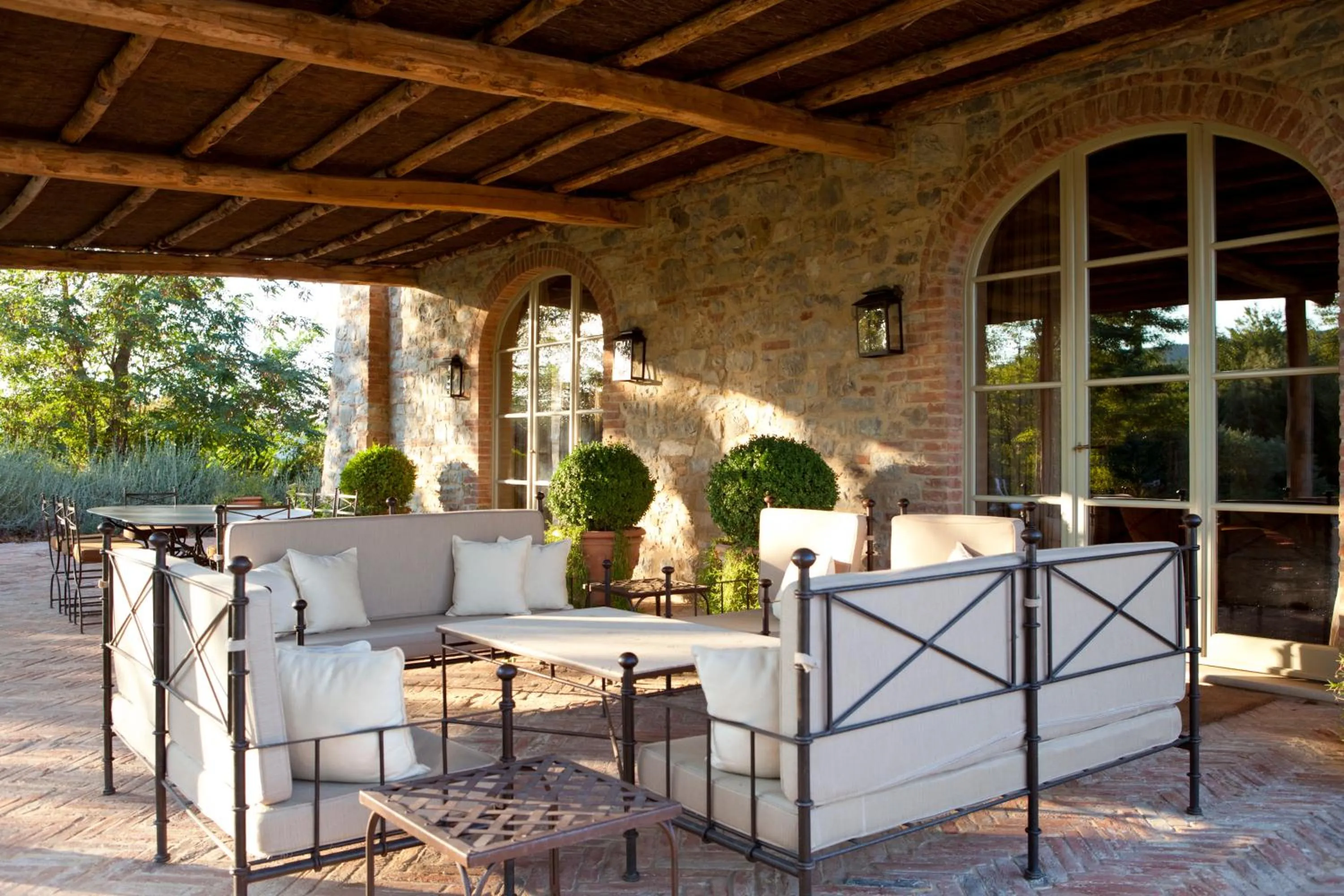 Patio in Castiglion del Bosco, A Rosewood Hotel