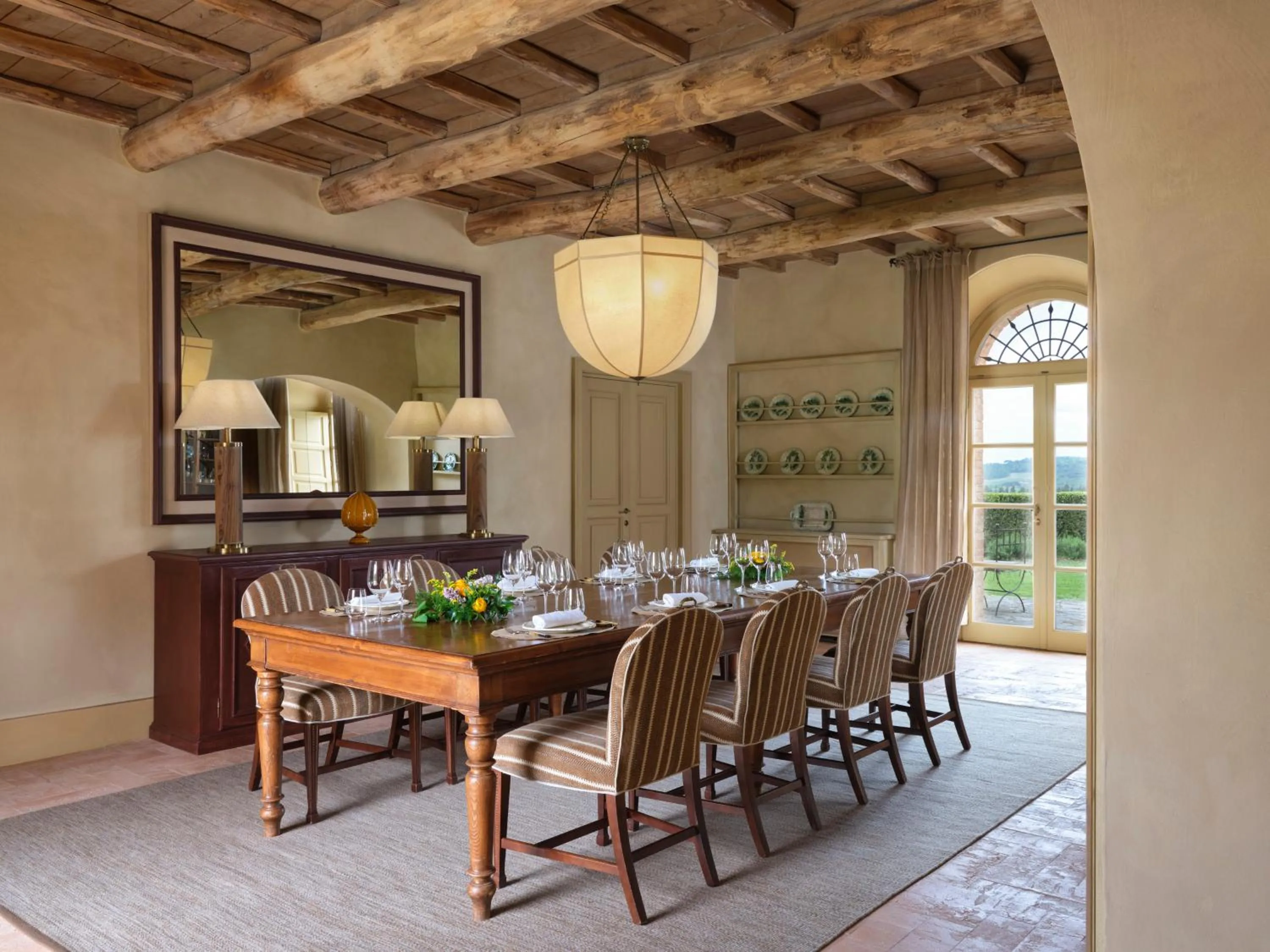 Dining area in Castiglion del Bosco, A Rosewood Hotel