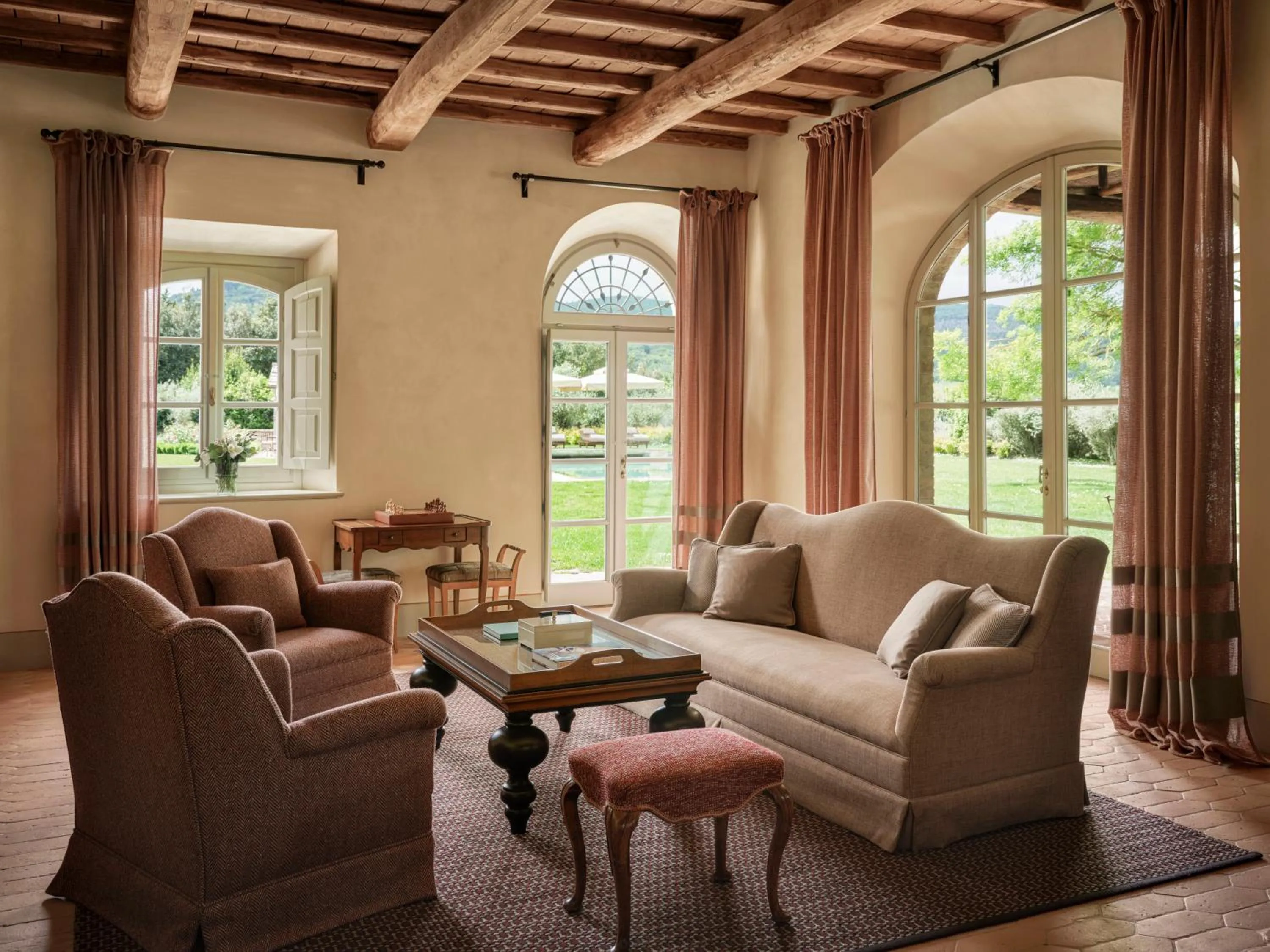 Living room in Castiglion del Bosco, A Rosewood Hotel