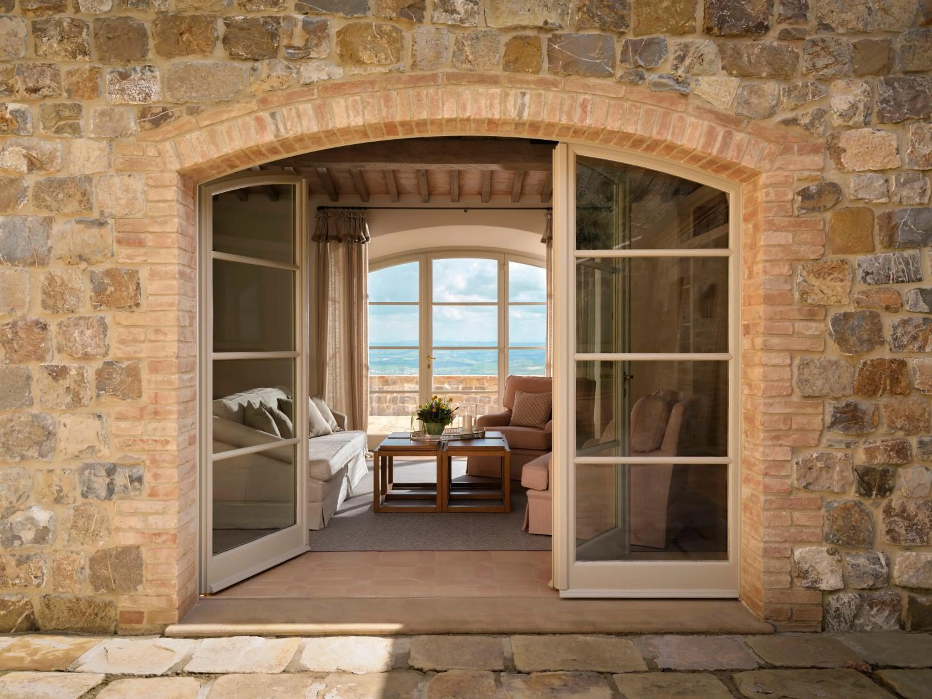 Living room in Castiglion del Bosco, A Rosewood Hotel