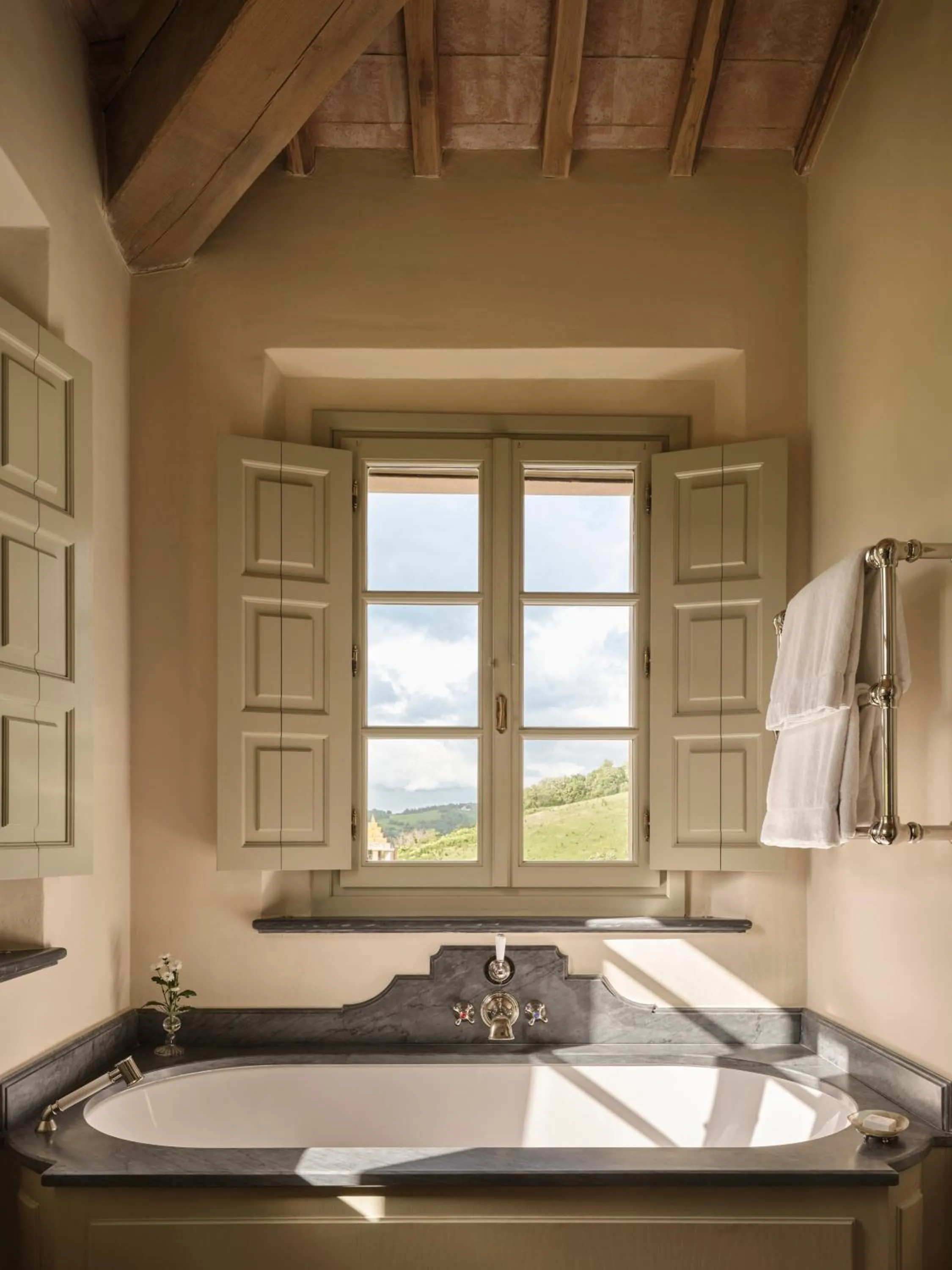 Bathroom in Castiglion del Bosco, A Rosewood Hotel