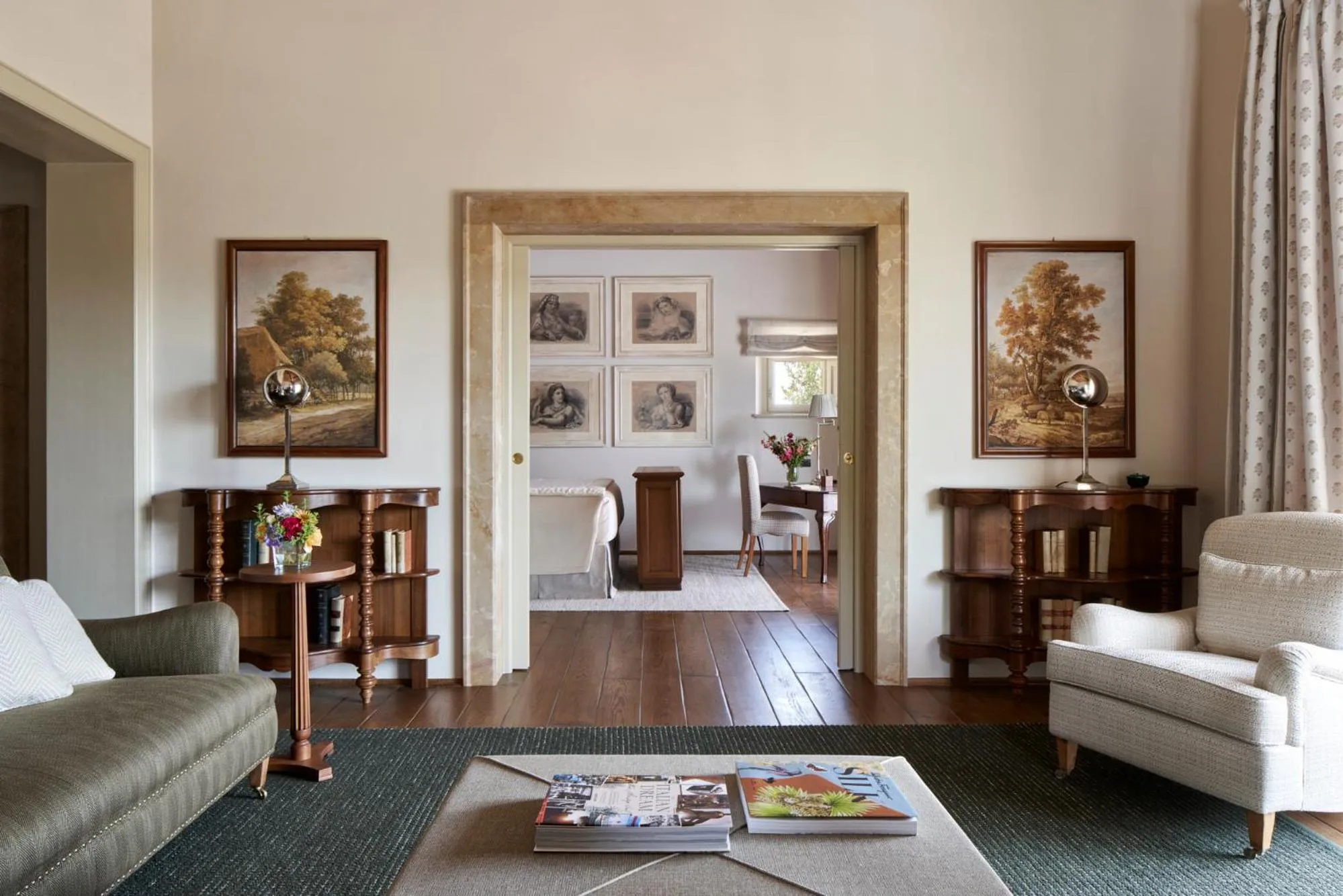 Living room in Castiglion del Bosco, A Rosewood Hotel