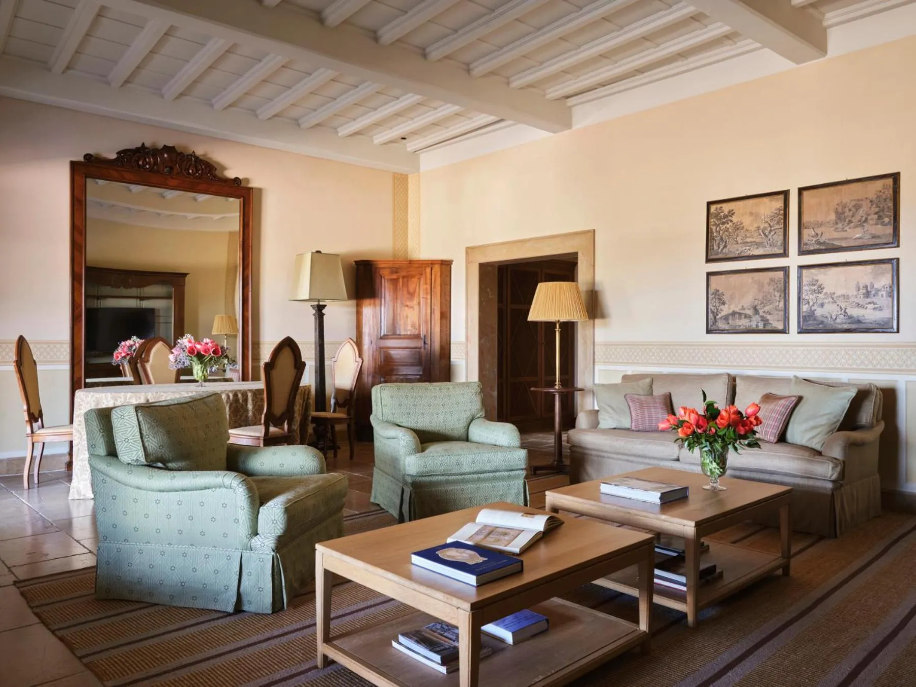 Living room in Castiglion del Bosco, A Rosewood Hotel