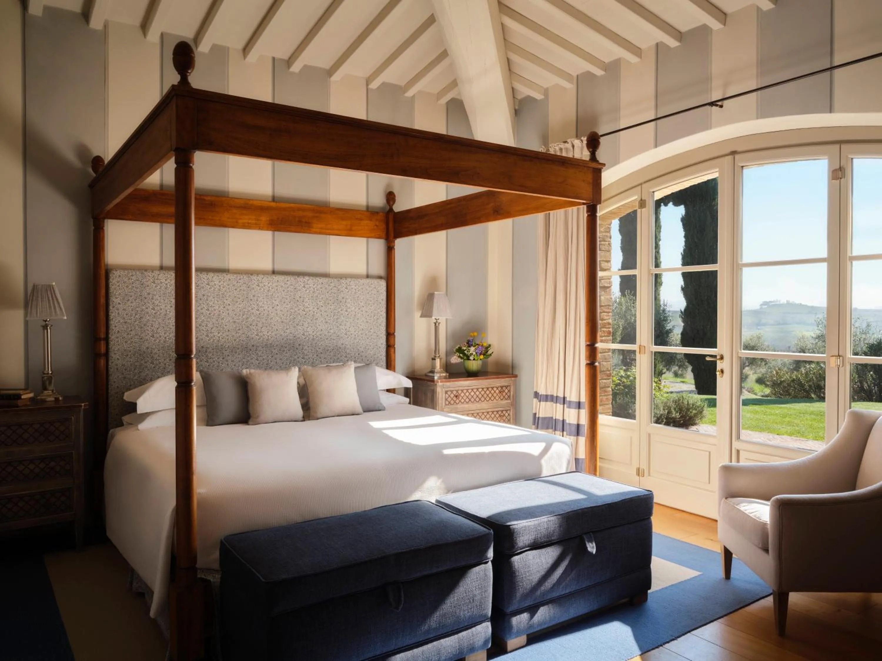 Bedroom, Bed in Castiglion del Bosco, A Rosewood Hotel