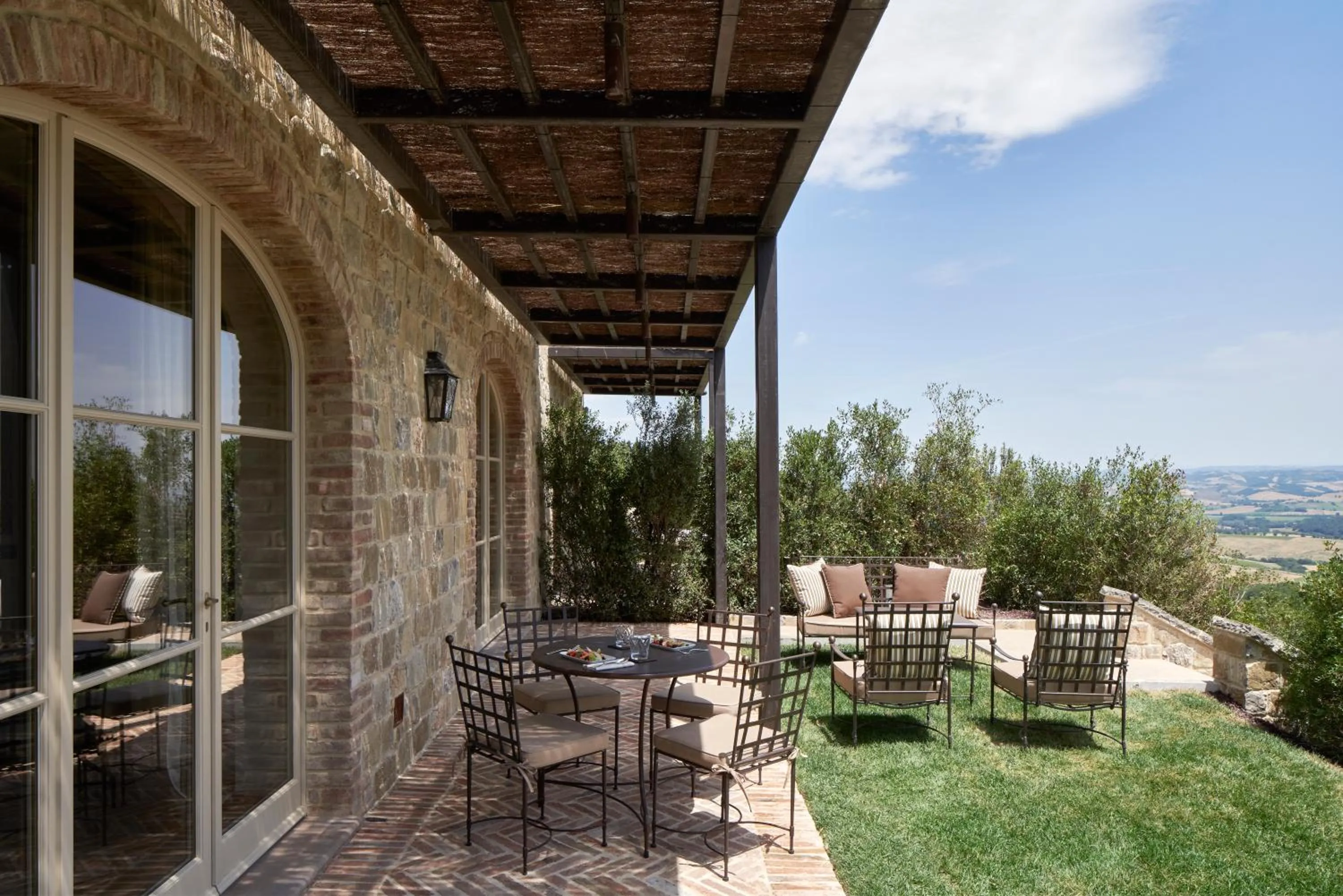 Patio in Castiglion del Bosco, A Rosewood Hotel
