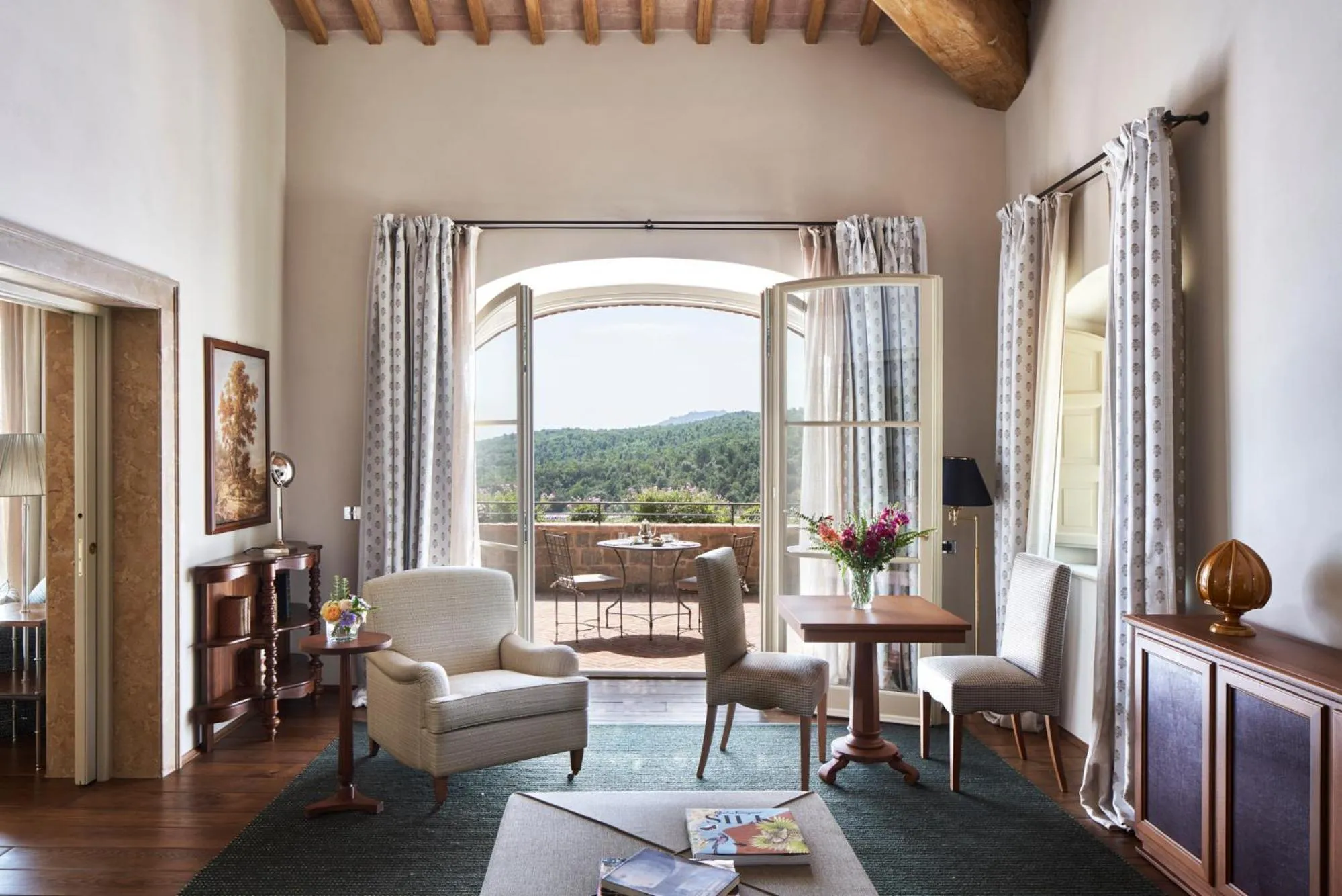 Living room in Castiglion del Bosco, A Rosewood Hotel