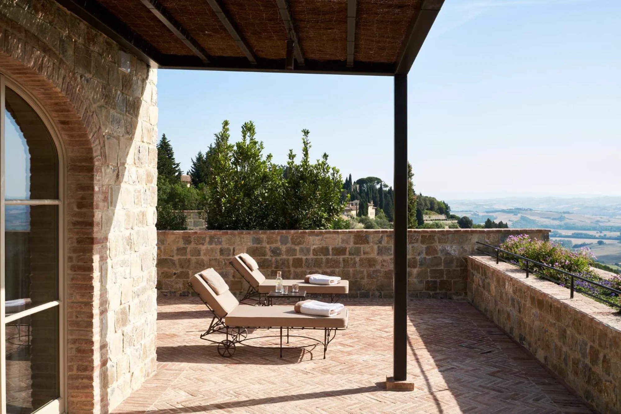 Balcony/Terrace in Castiglion del Bosco, A Rosewood Hotel