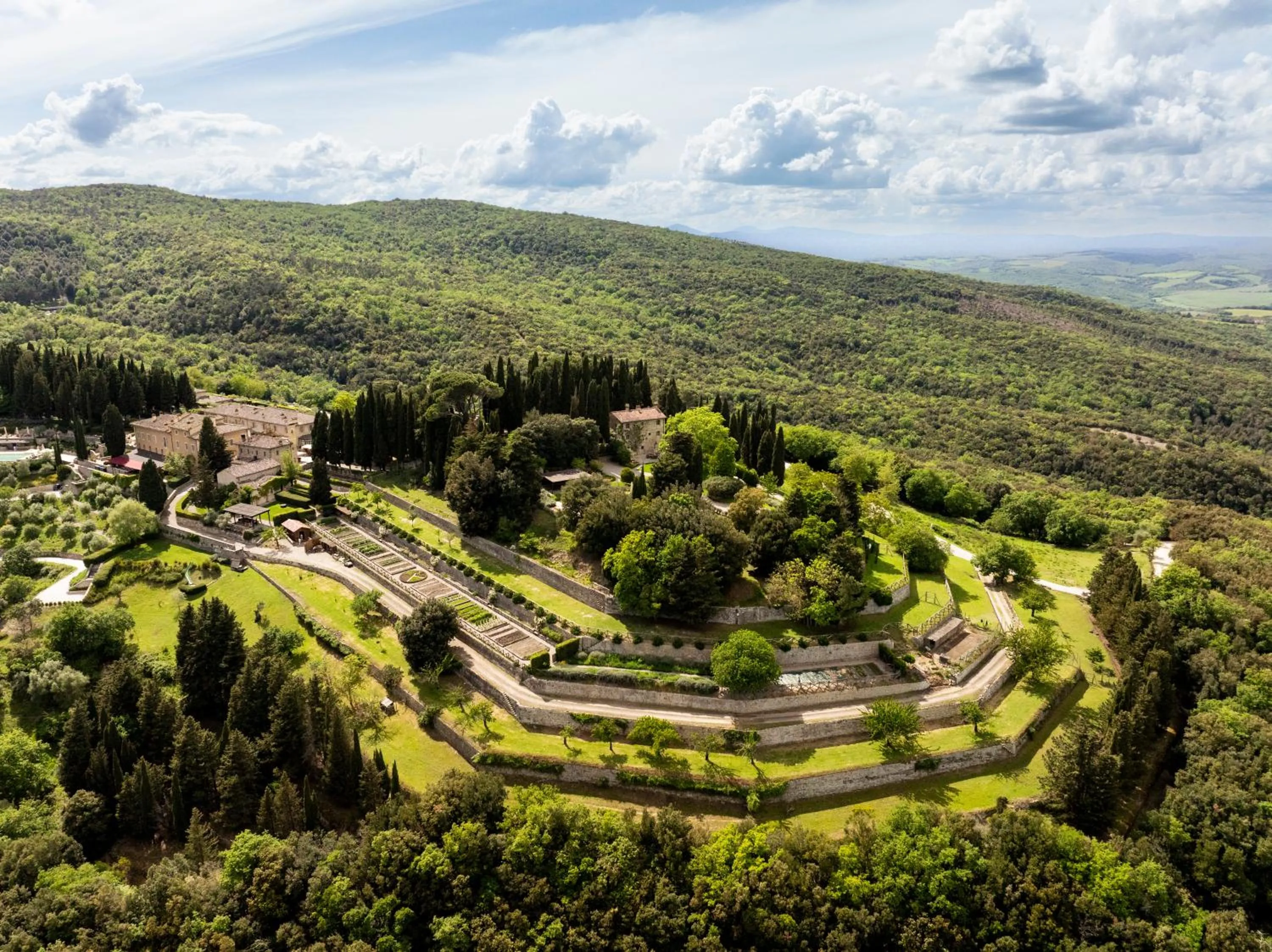Garden in Castiglion del Bosco, A Rosewood Hotel
