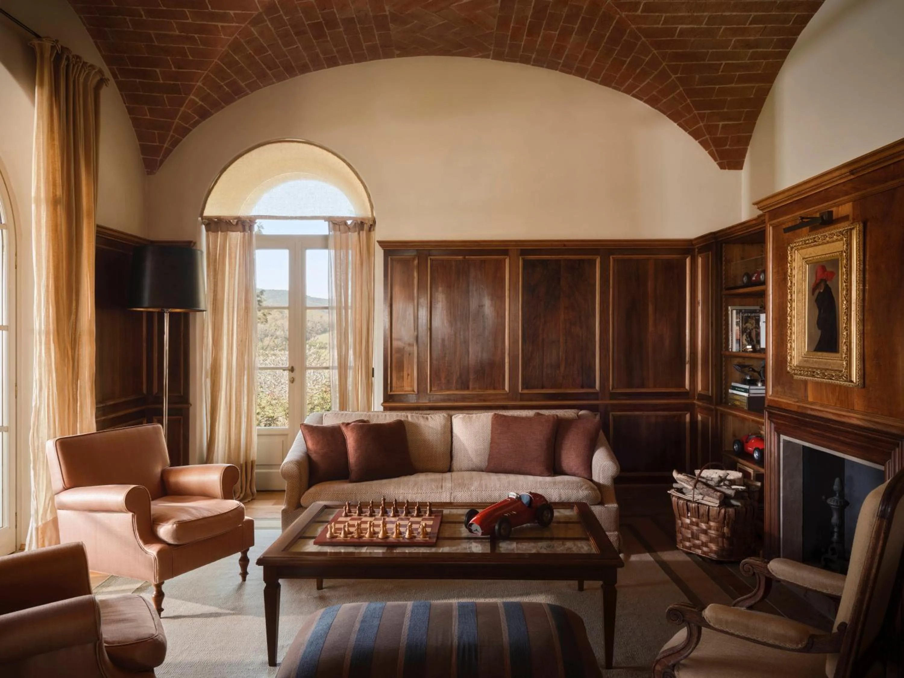 Living room in Castiglion del Bosco, A Rosewood Hotel
