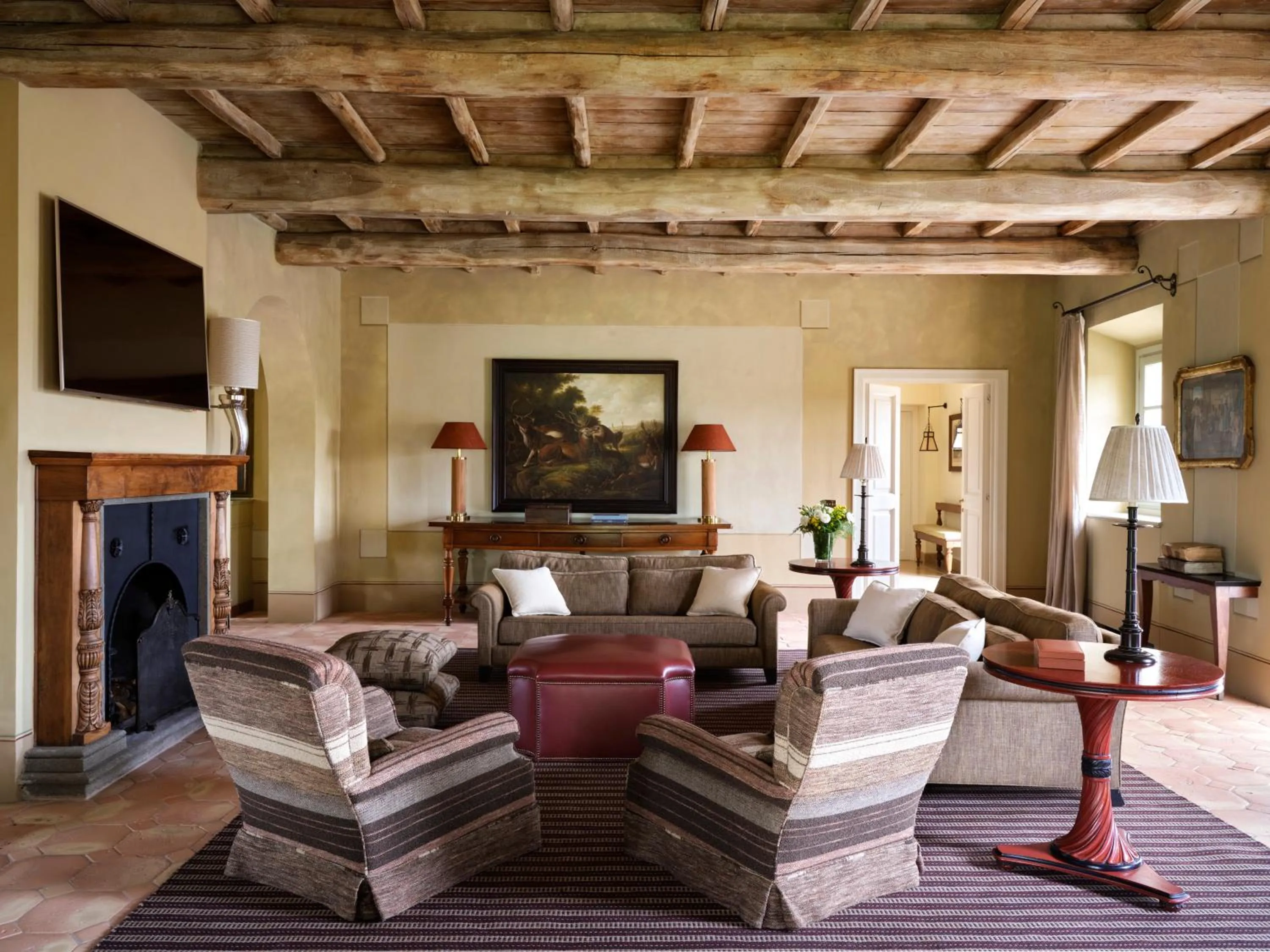 Living room in Castiglion del Bosco, A Rosewood Hotel