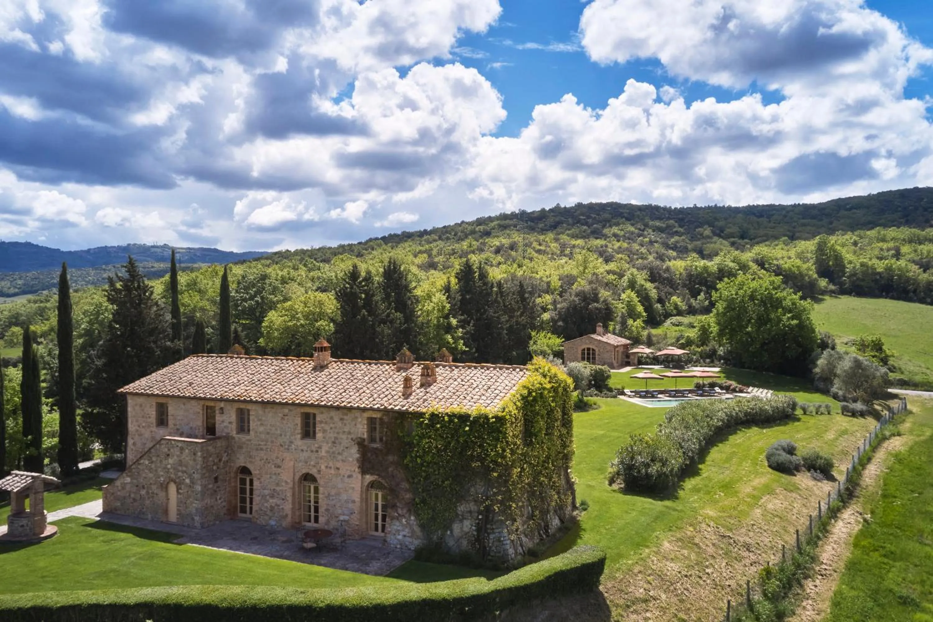 Facade/entrance in Castiglion del Bosco, A Rosewood Hotel