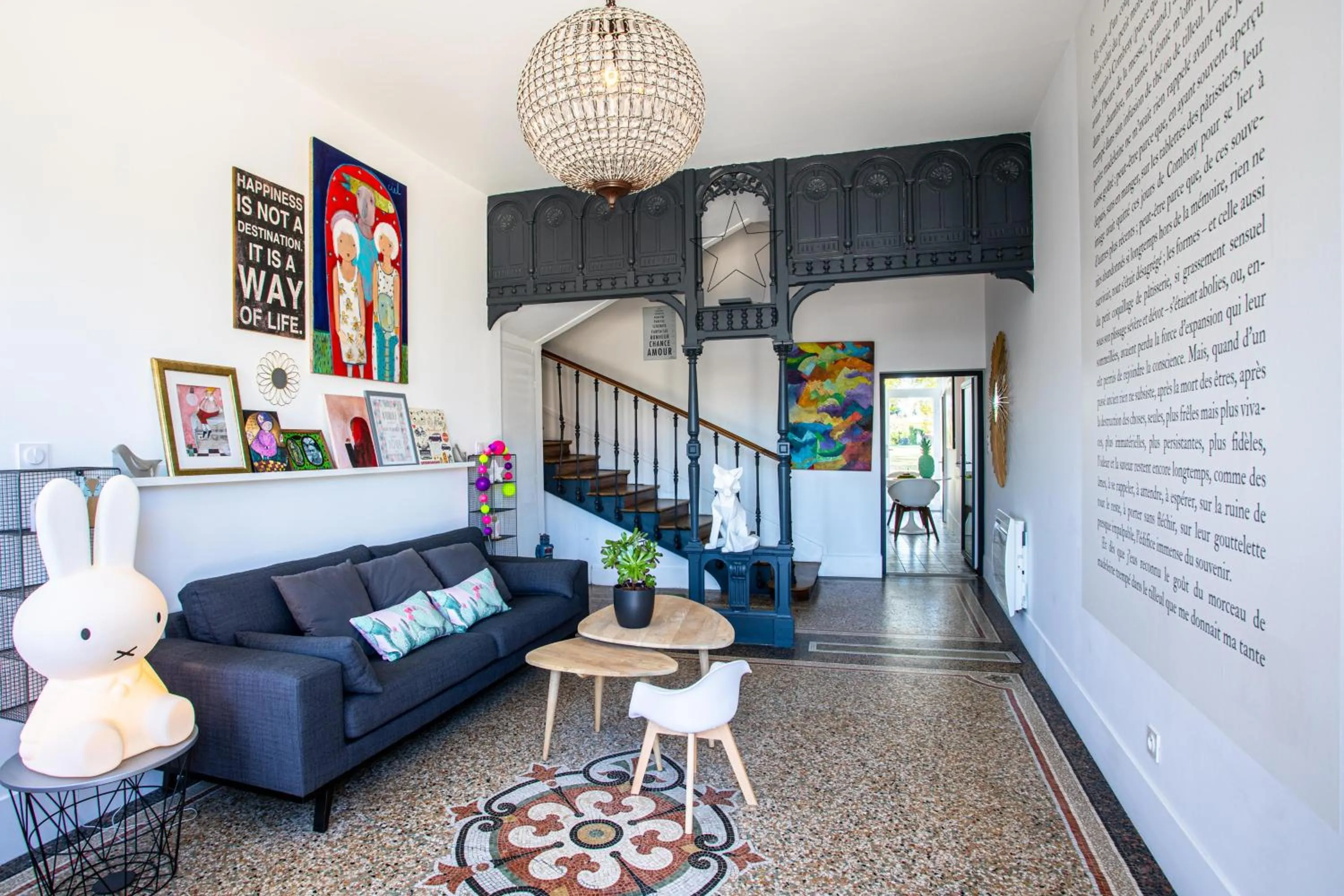 Living room in Le 49 Côté Parc & SPA