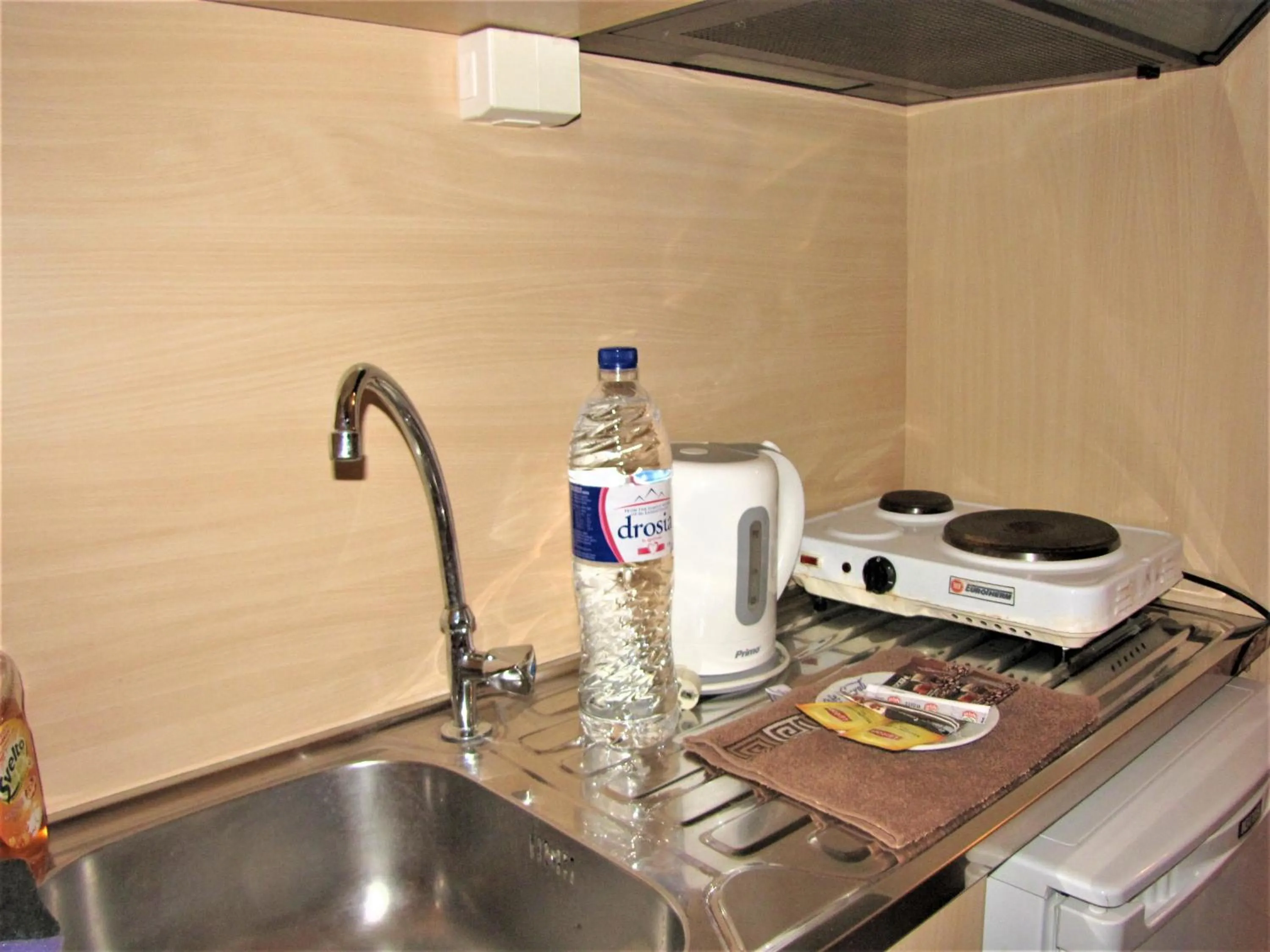 Kitchen or kitchenette in Gorgona Hotel