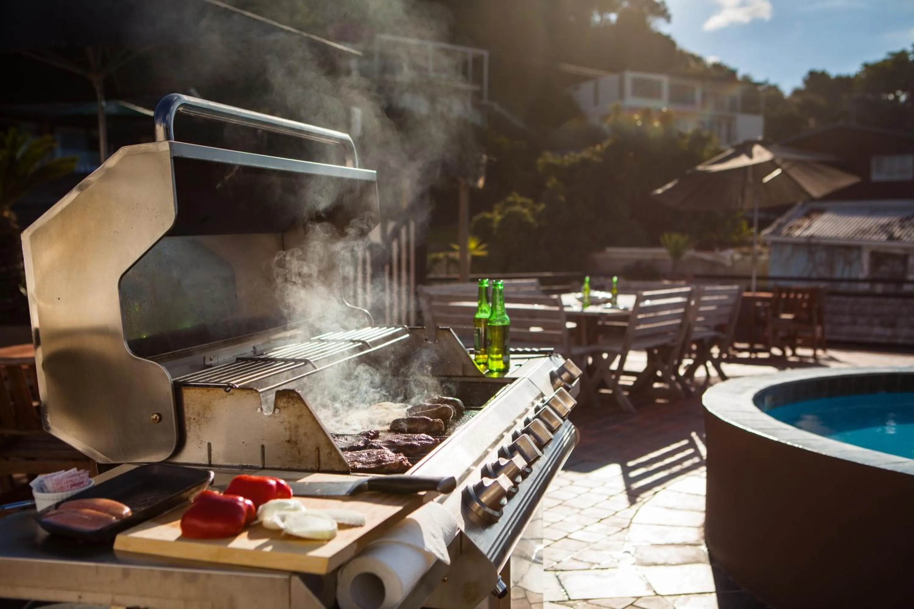 BBQ facilities in Pioneer Waterfront Apartments