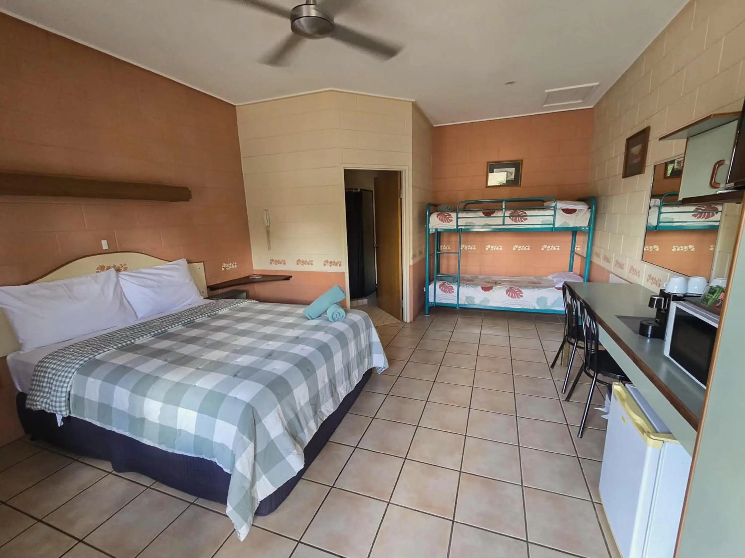 Bed in Curtain Fig Motel