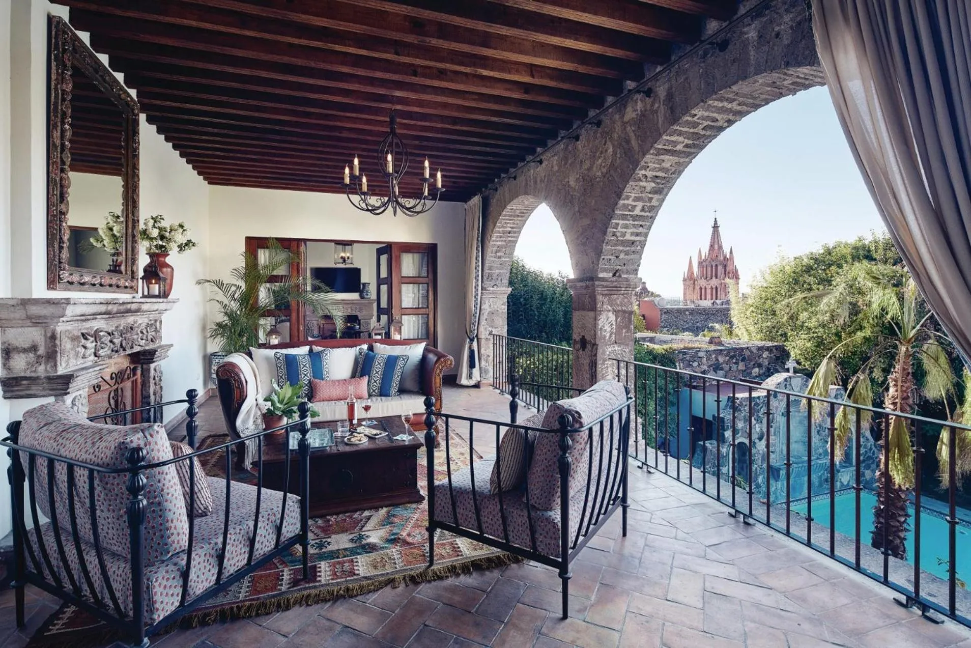 Balcony/Terrace in Casa de Sierra Nevada, A Belmond Hotel, San Miguel de Allende