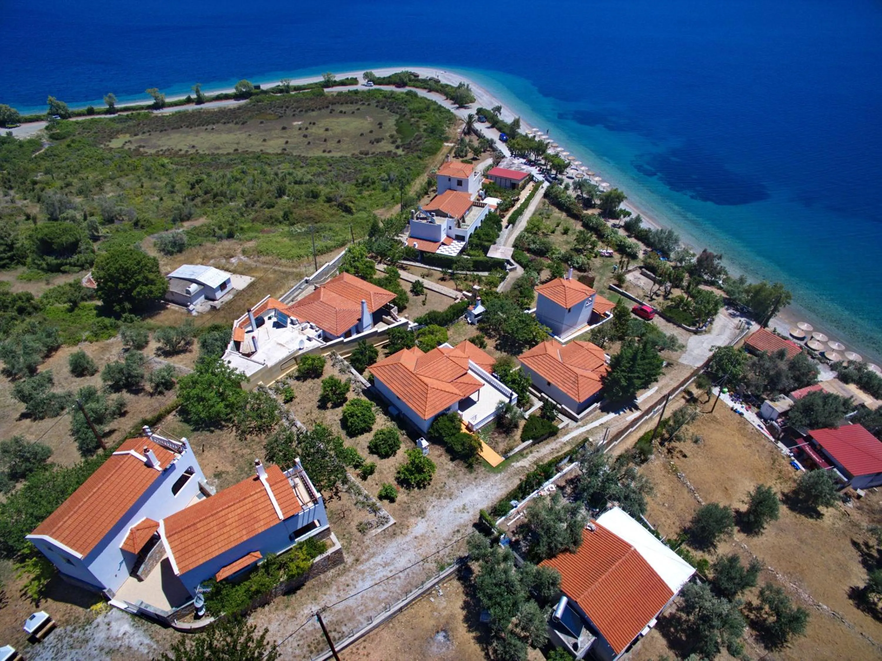 Bird's eye view in Pelagos Villas