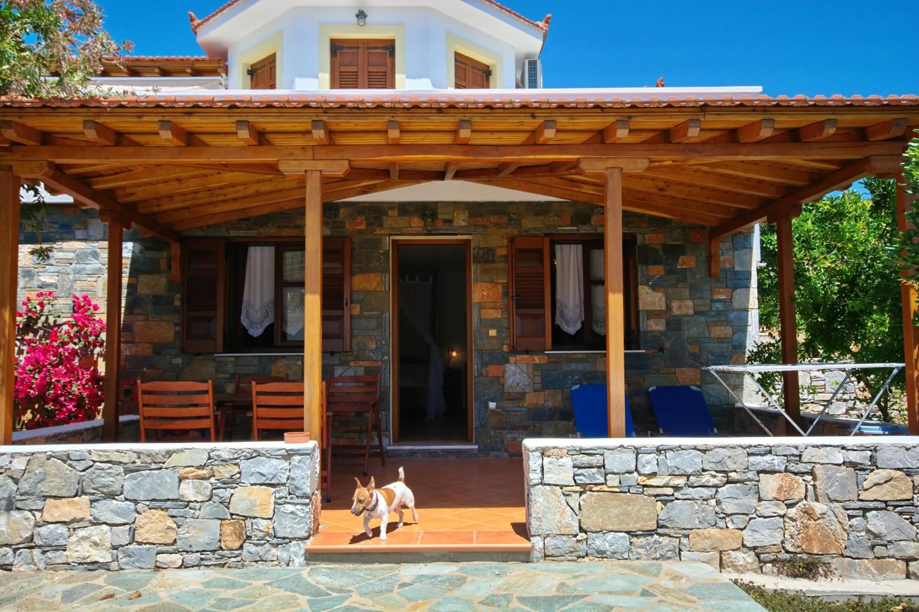 Patio in Pelagos Villas