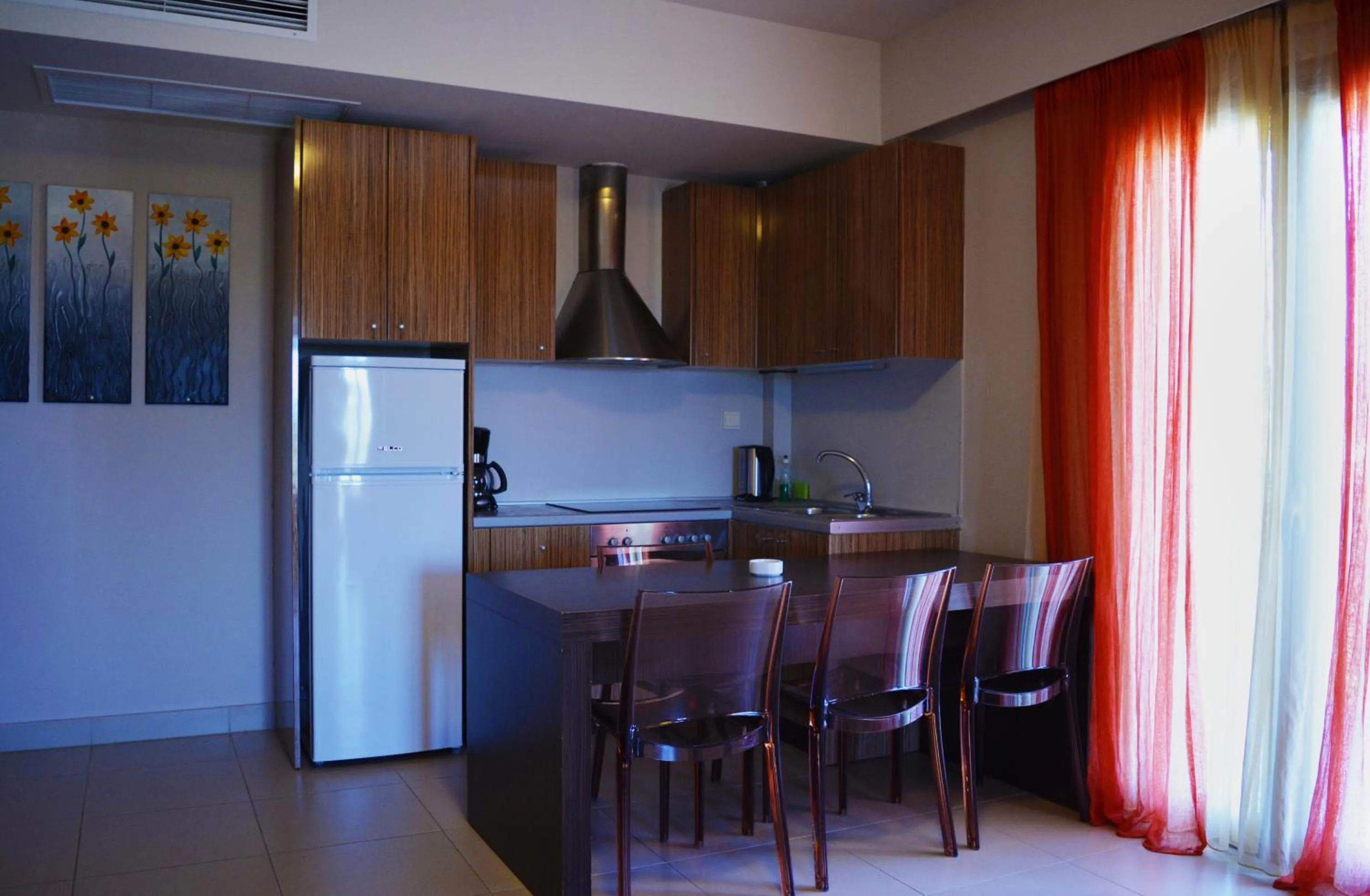 Kitchen or kitchenette in Tsokas Hotel