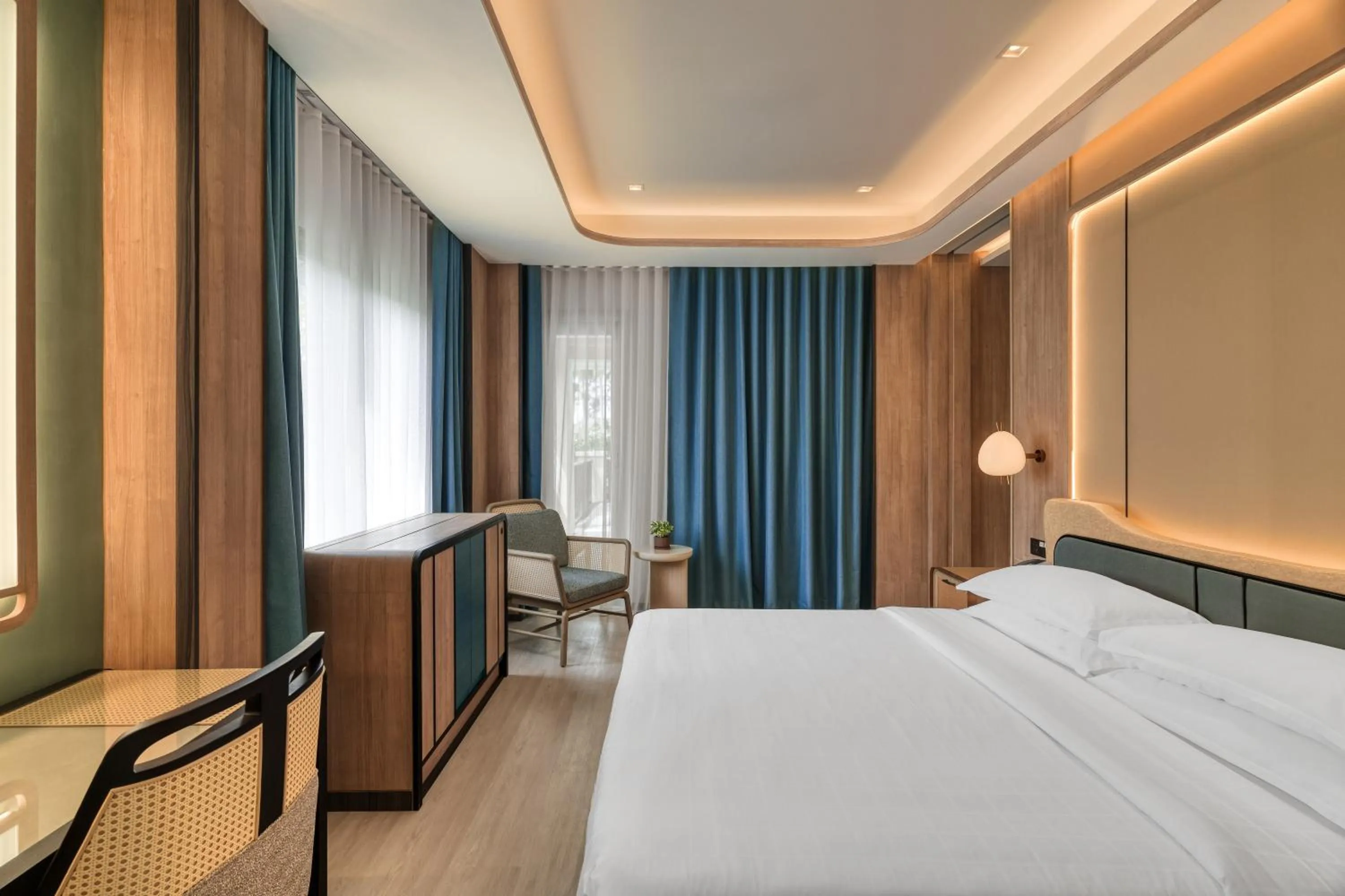 Bed in Dusit Thani Krabi Beach Resort