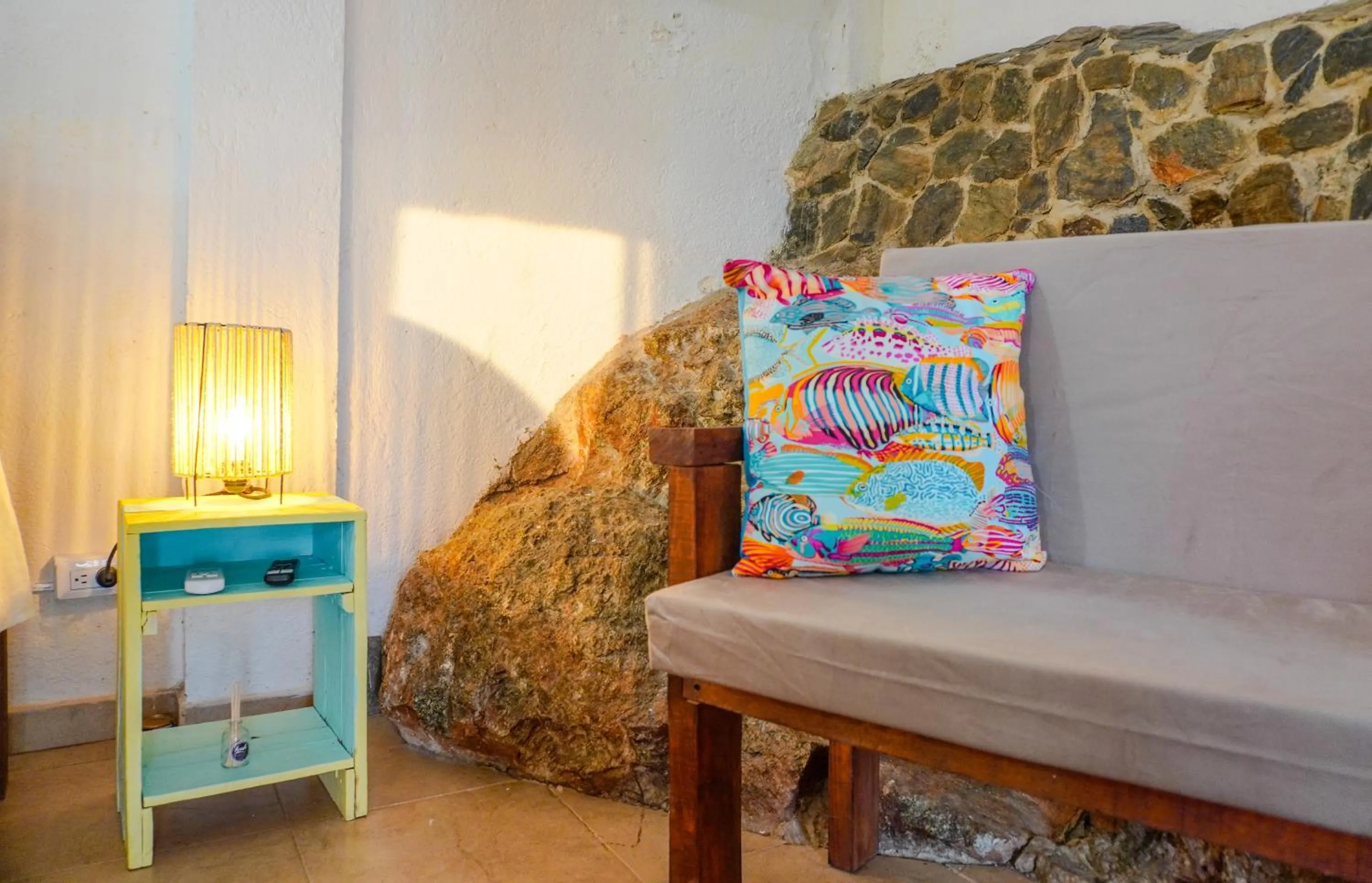 Seating area in Vito Hotel Boutique Taganga