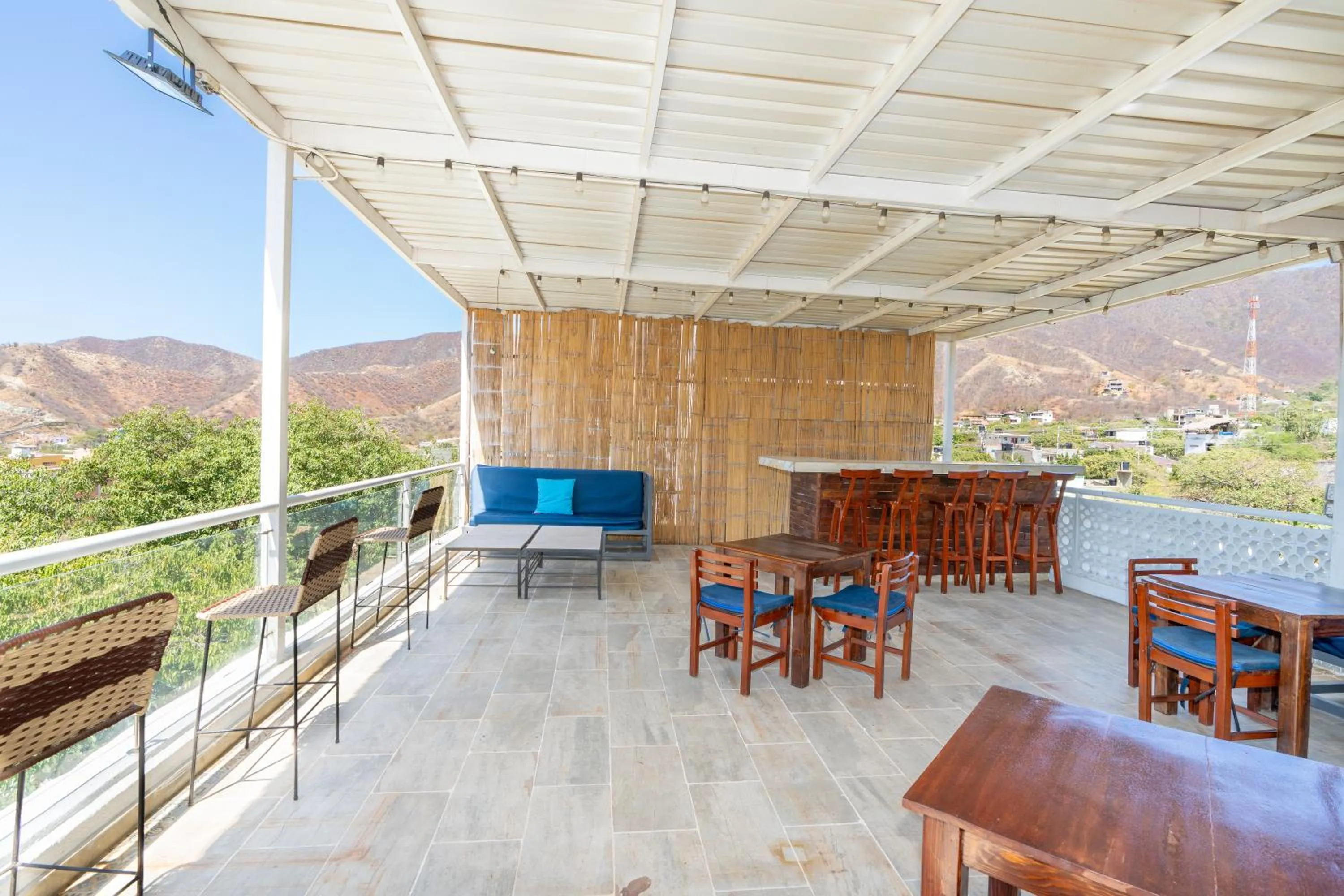Seating area in Vito Hotel Boutique Taganga