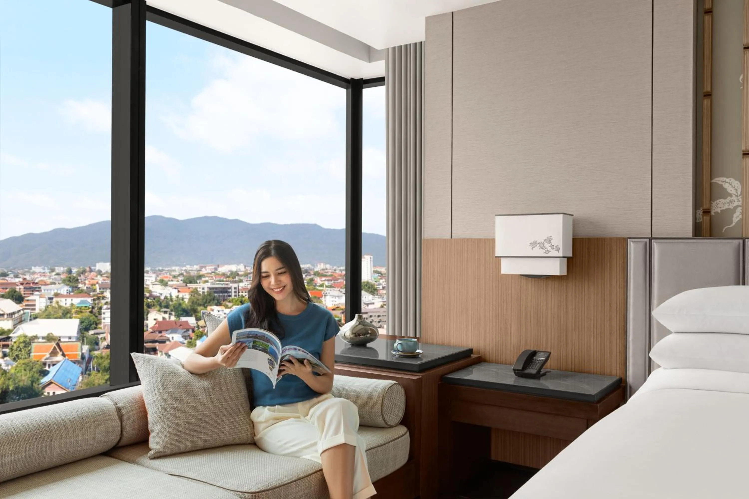 Bedroom in Chiang Mai Marriott Hotel