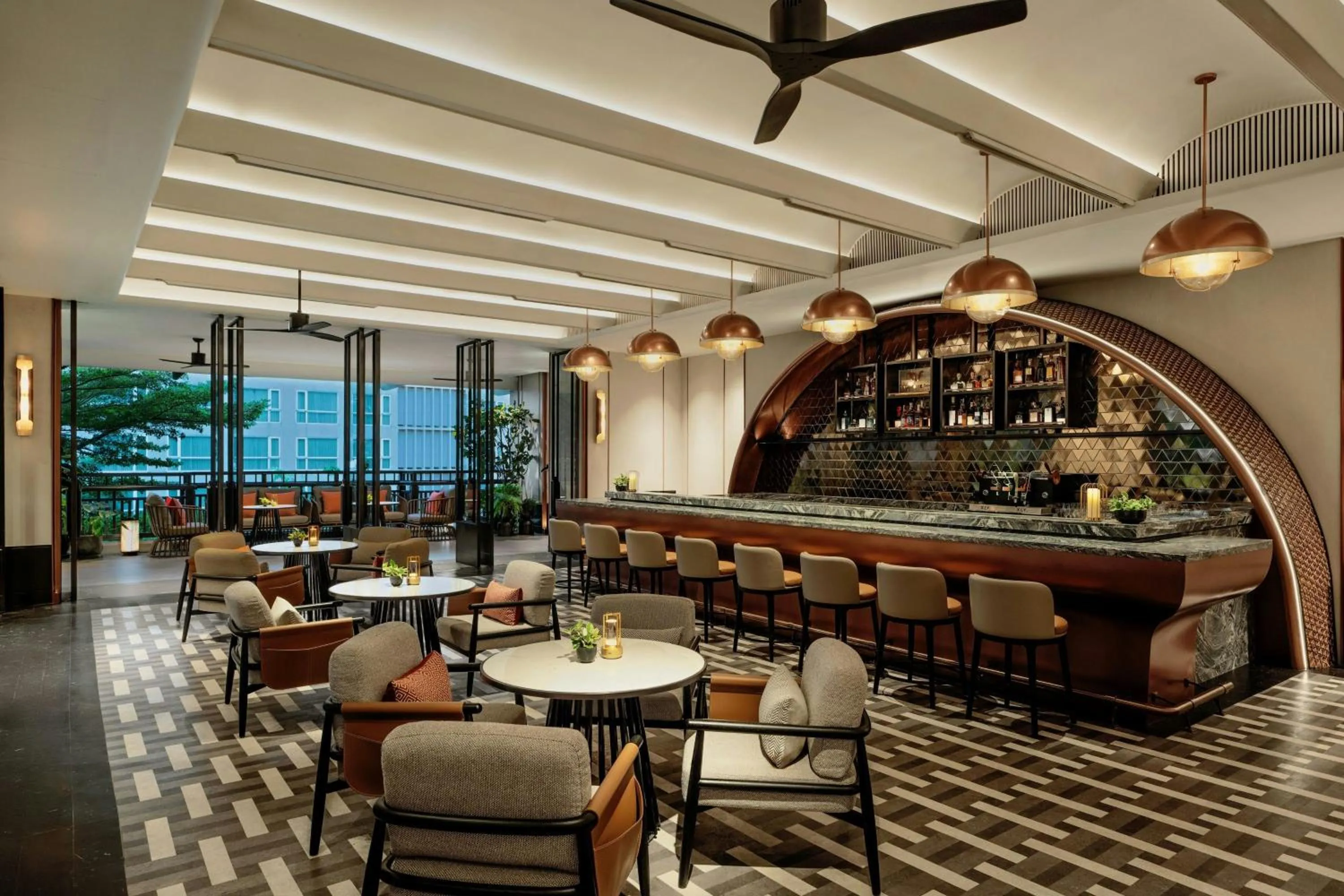 Lounge or bar in Chiang Mai Marriott Hotel