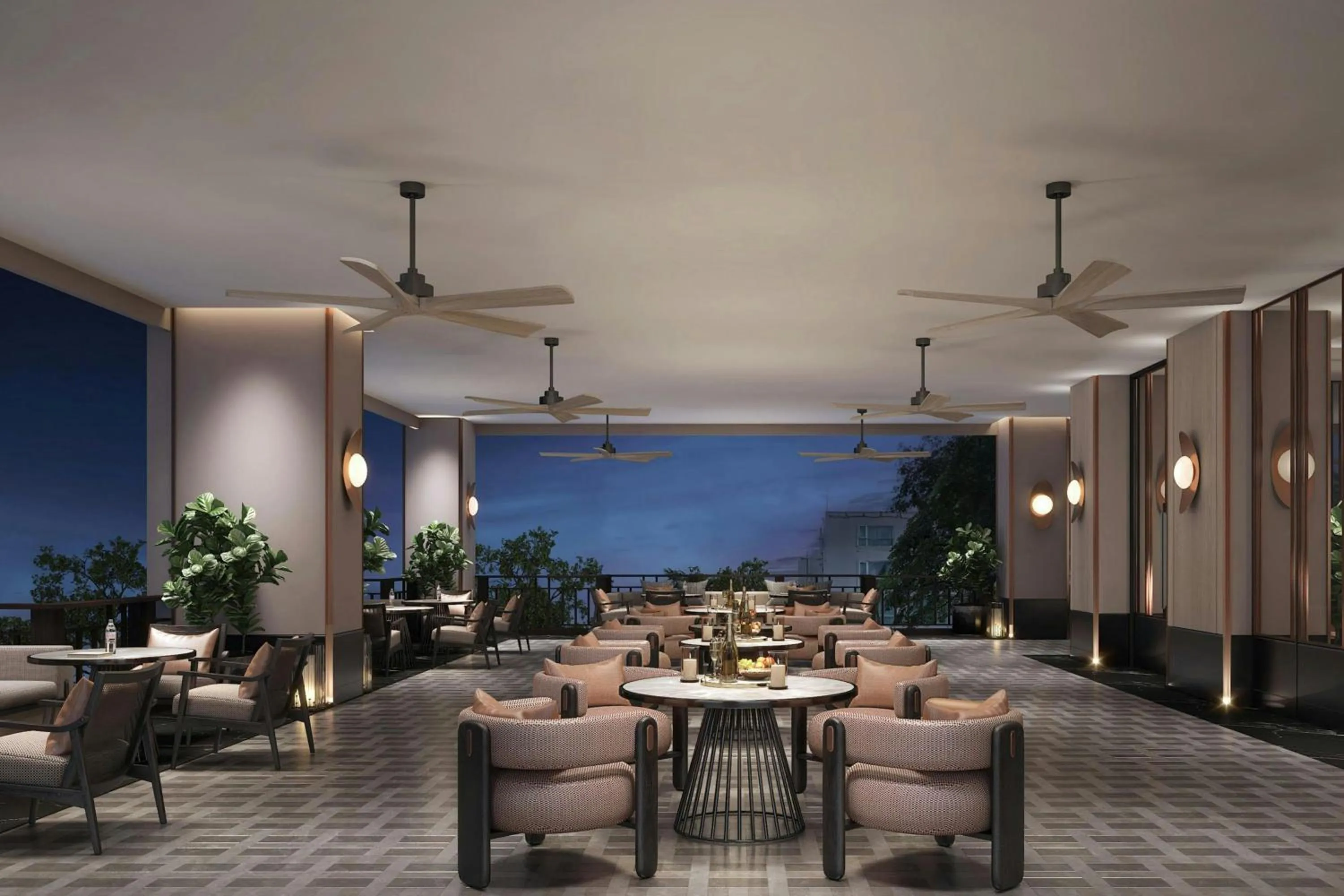 Lounge or bar in Chiang Mai Marriott Hotel