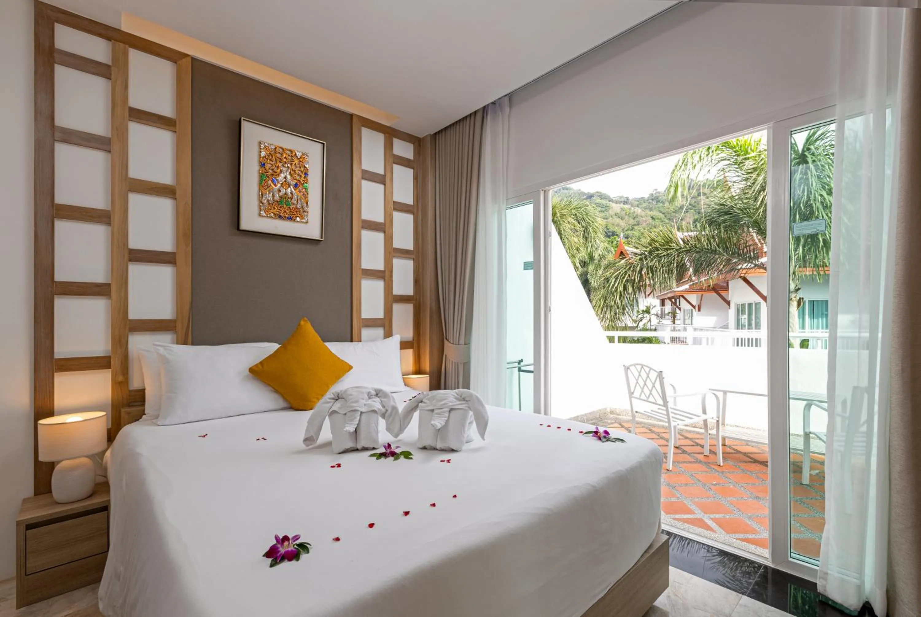 Bedroom, Bed in Phunawa Resort Phuket Karon Beach - SHA Plus