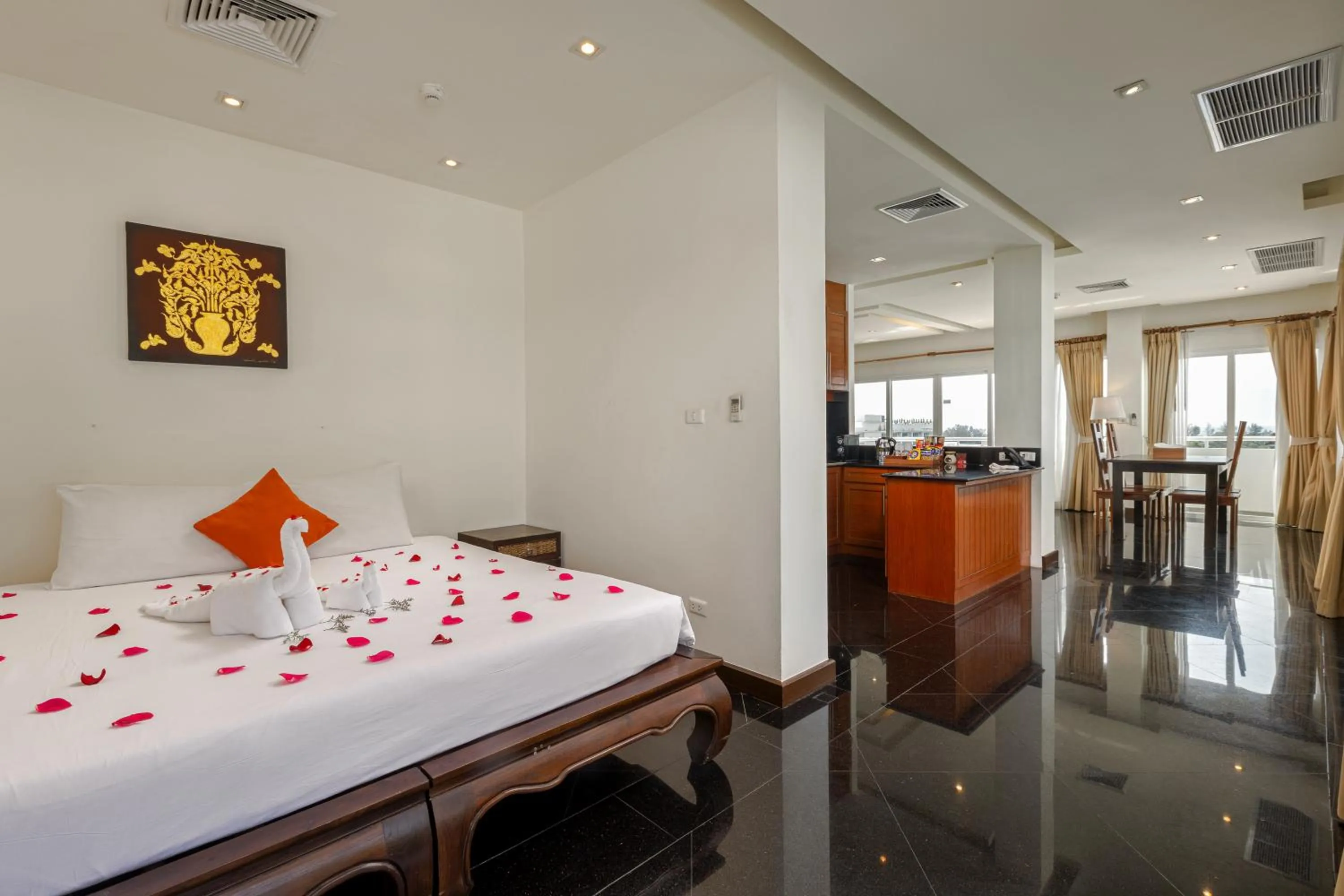 Photo of the whole room, Bed in Phunawa Resort Phuket Karon Beach - SHA Plus