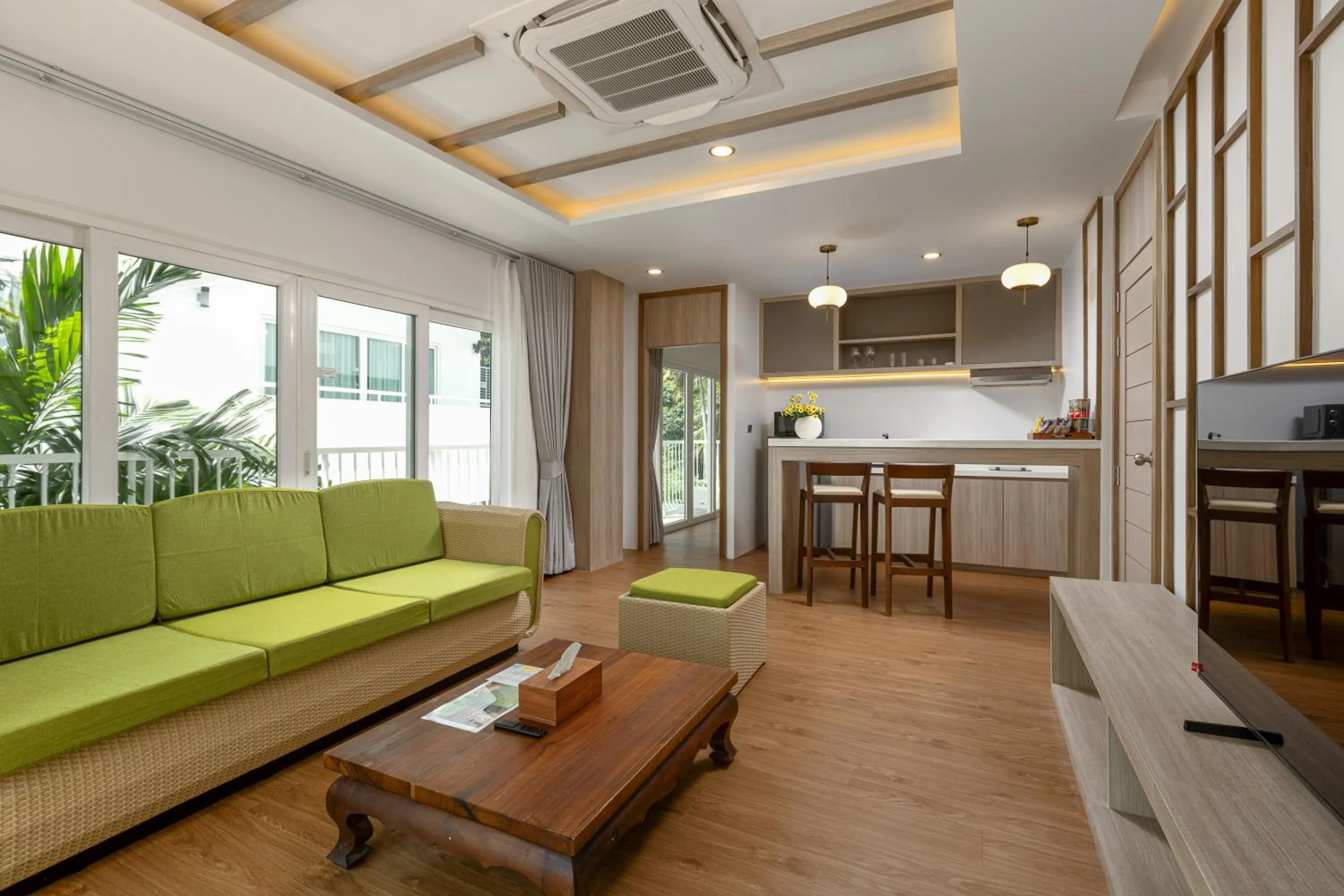 Living room in Phunawa Resort Phuket Karon Beach - SHA Plus