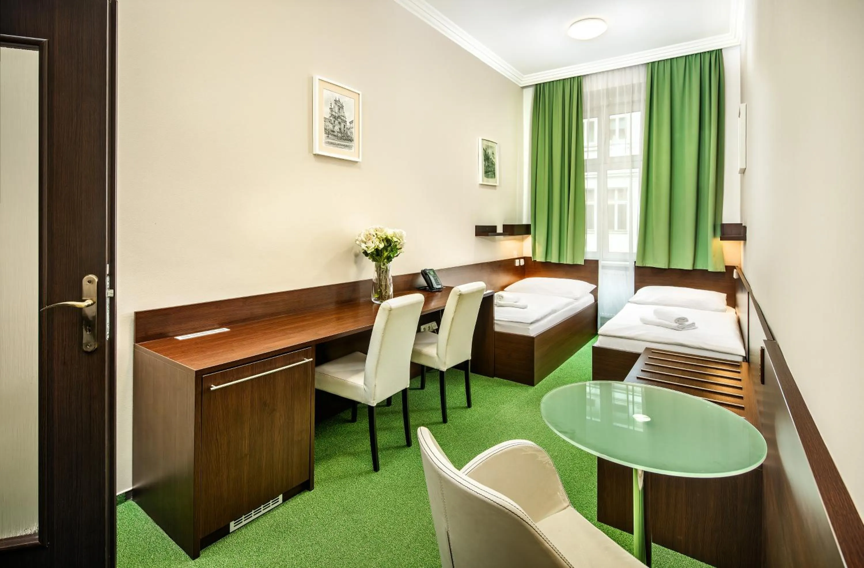 Bed in Martin Hotel Prague