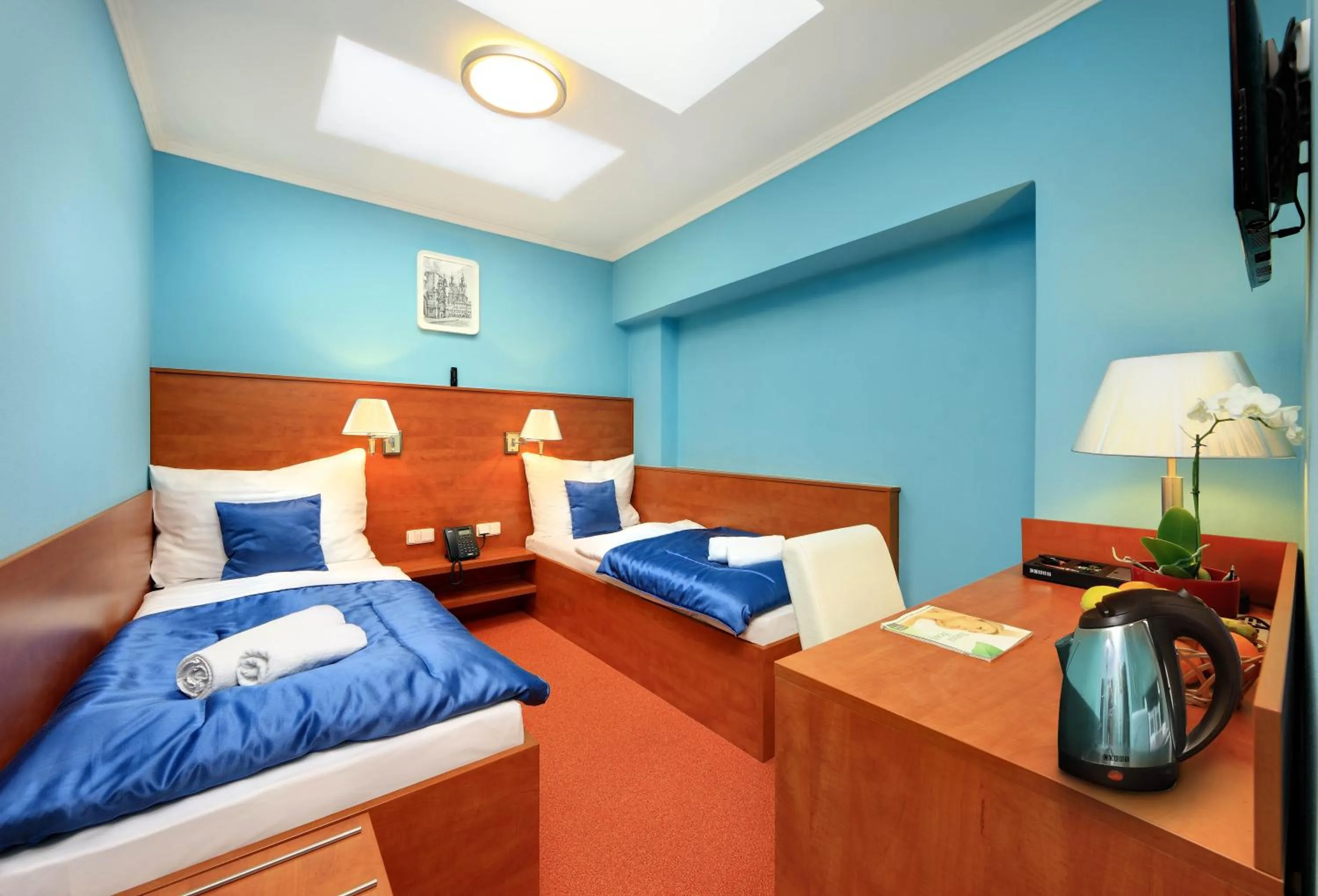 Bed in Martin Hotel Prague