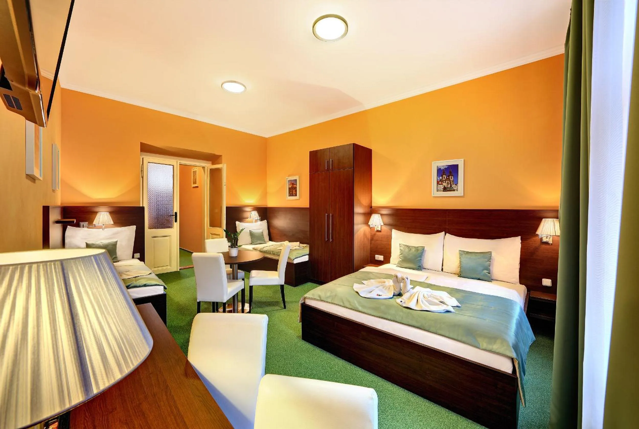 Bed in Martin Hotel Prague