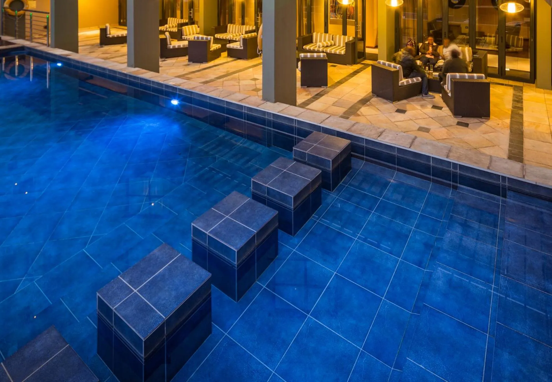 Pool view in Premier Hotel O.R. Tambo