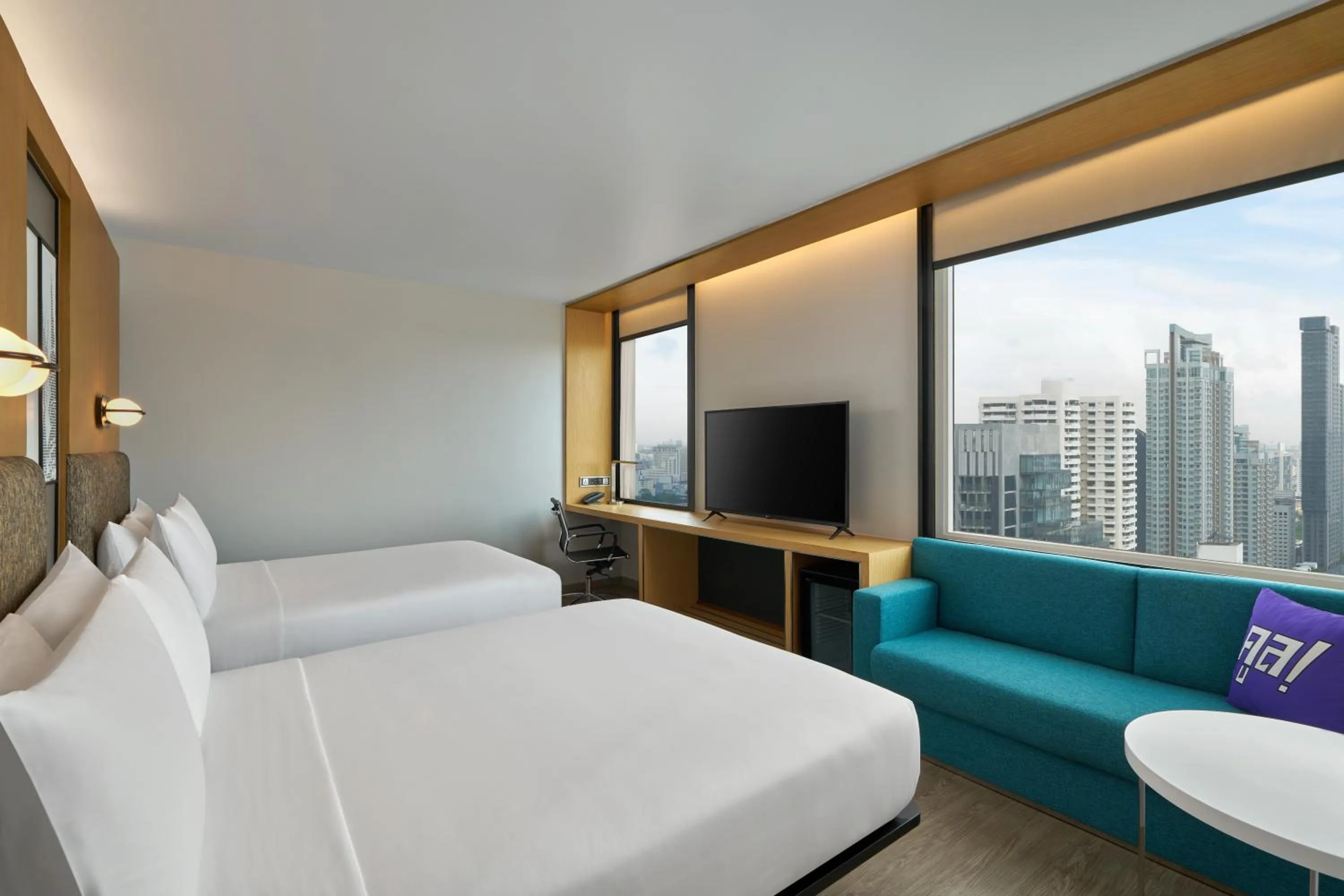 Bedroom, Bed in Aloft Bangkok - Sukhumvit 11