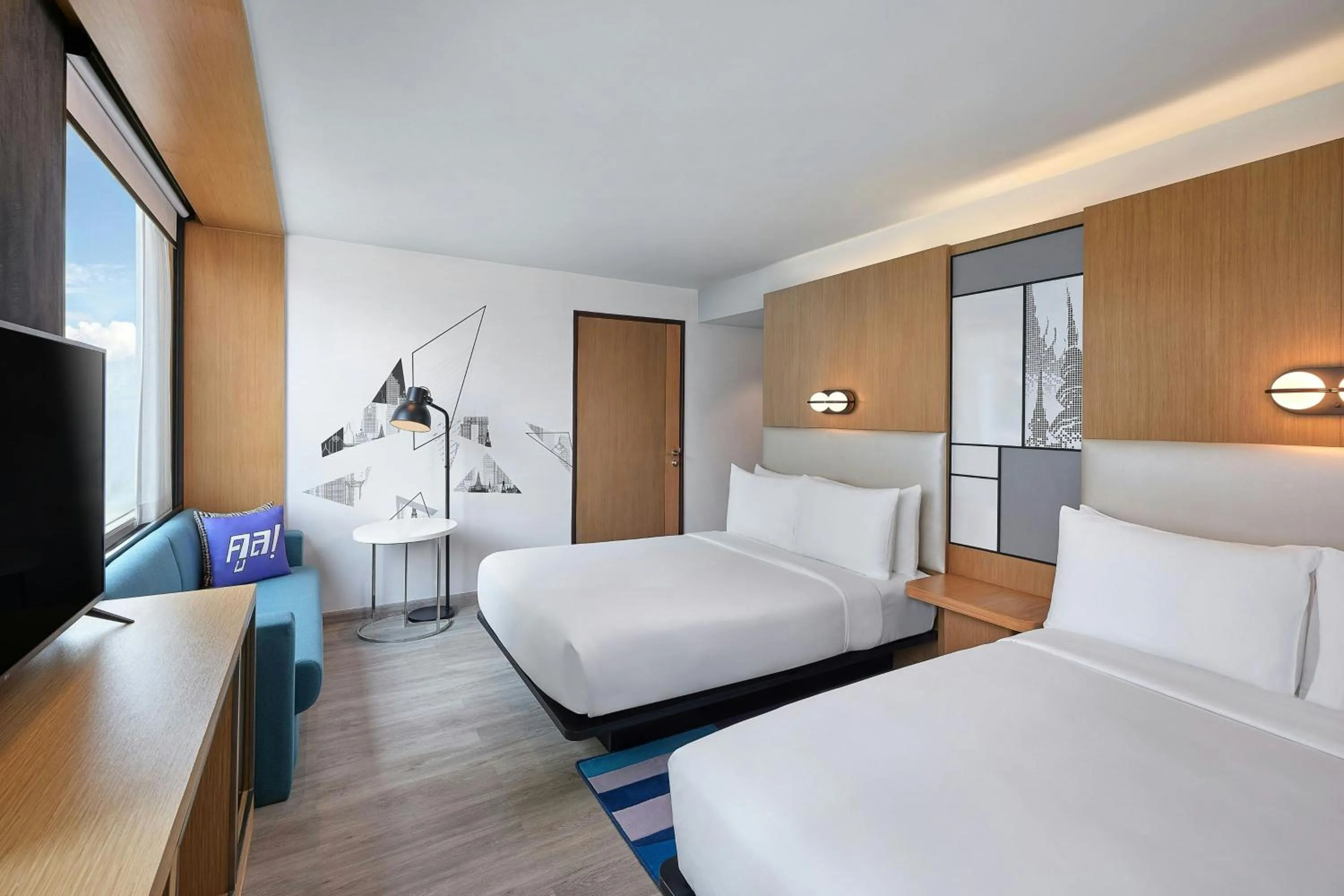 Bedroom, Bed in Aloft Bangkok - Sukhumvit 11
