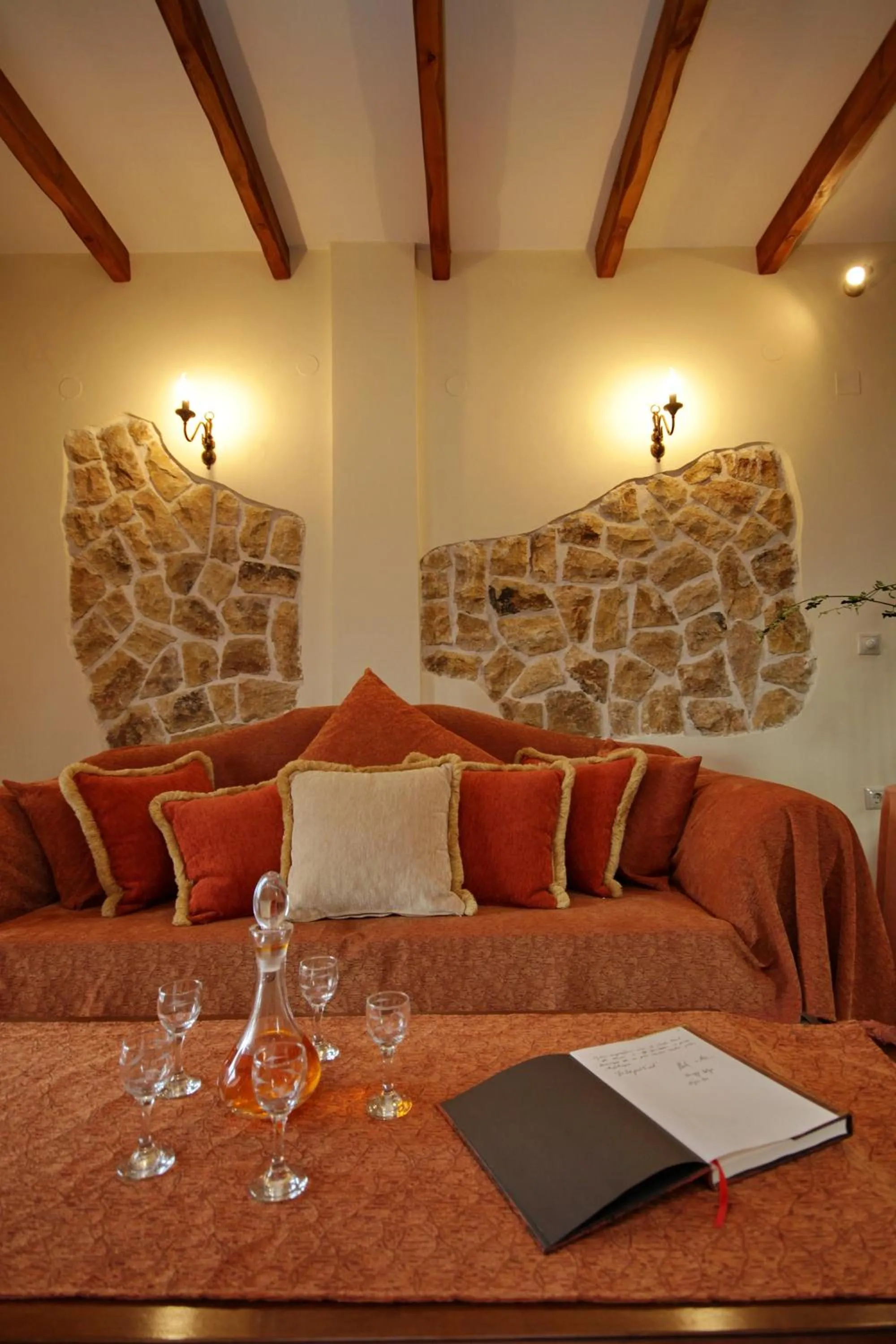 Bed in Corfu Sokraki Villas