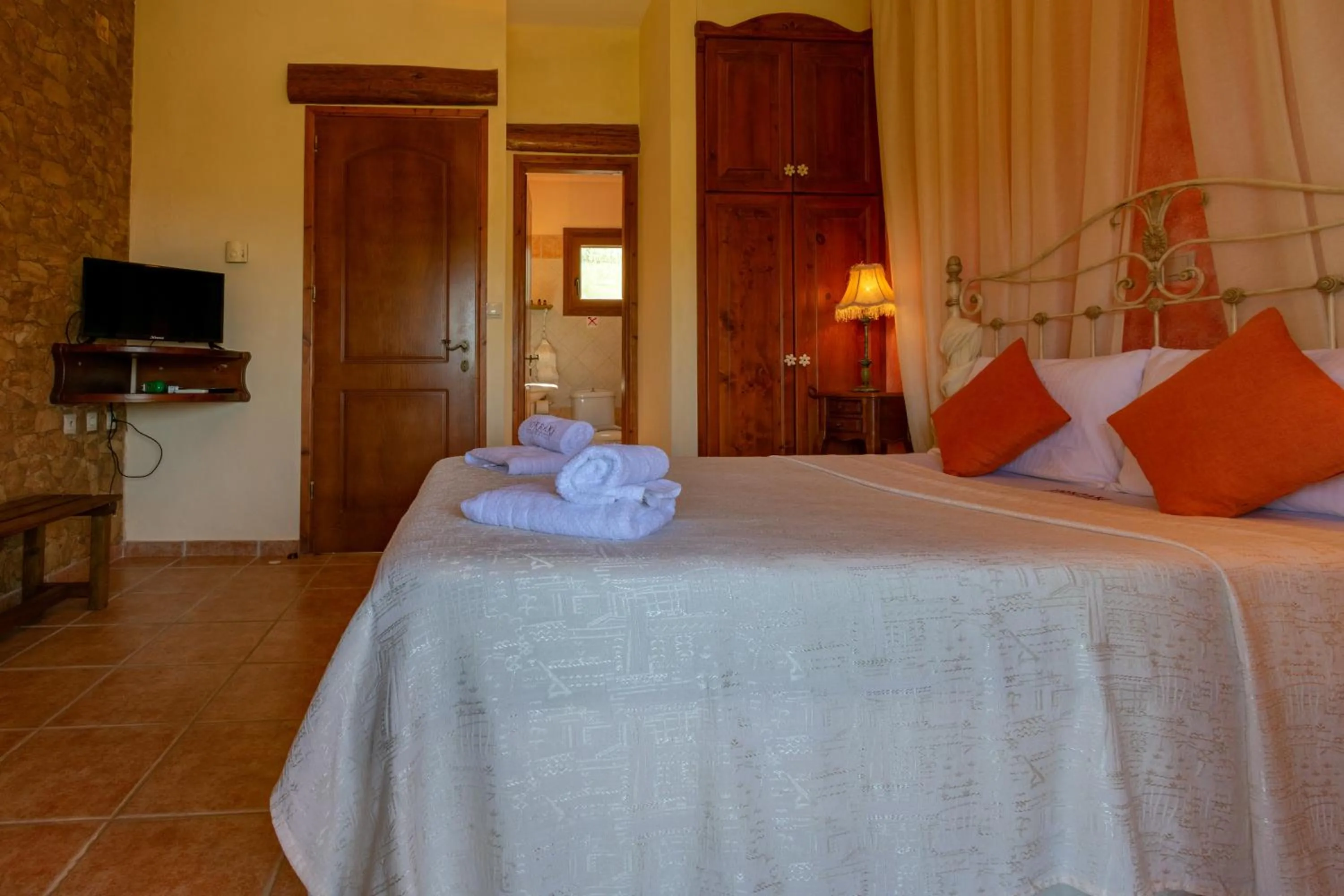 Bedroom, Bed in Corfu Sokraki Villas