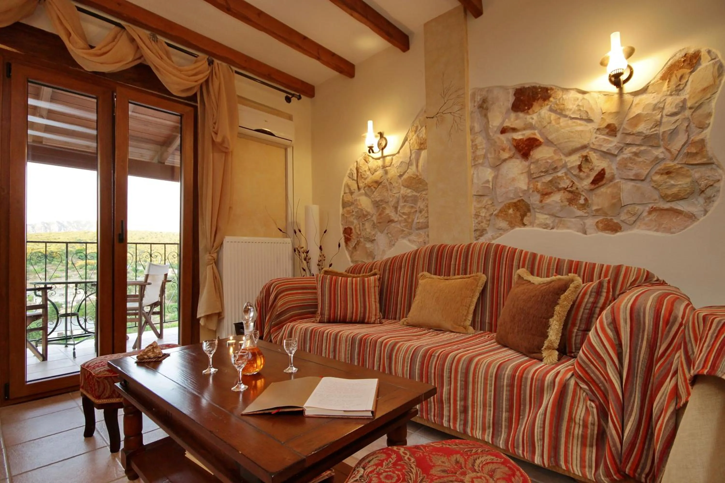 Living room in Corfu Sokraki Villas