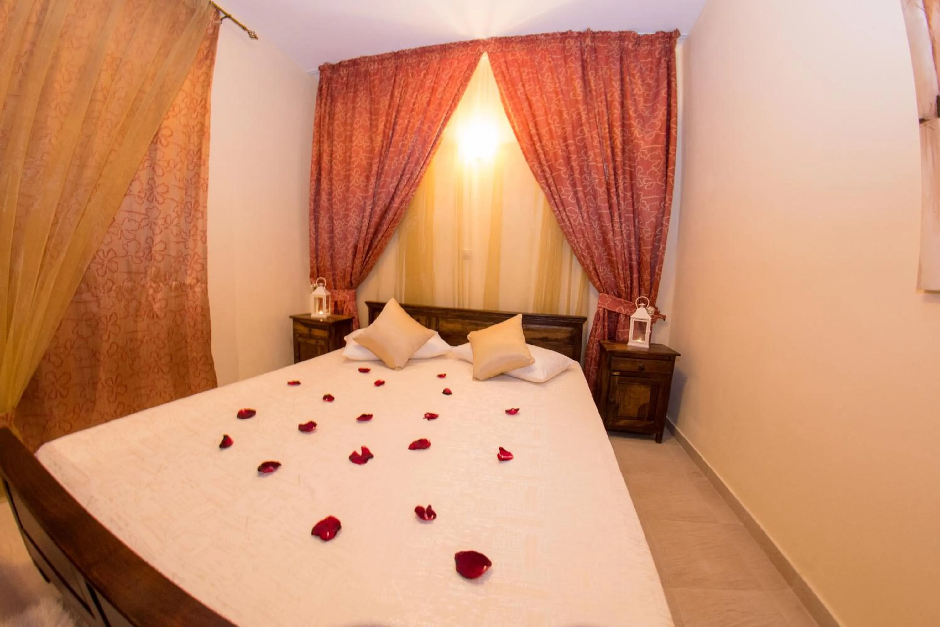 Bed in Corfu Sokraki Villas