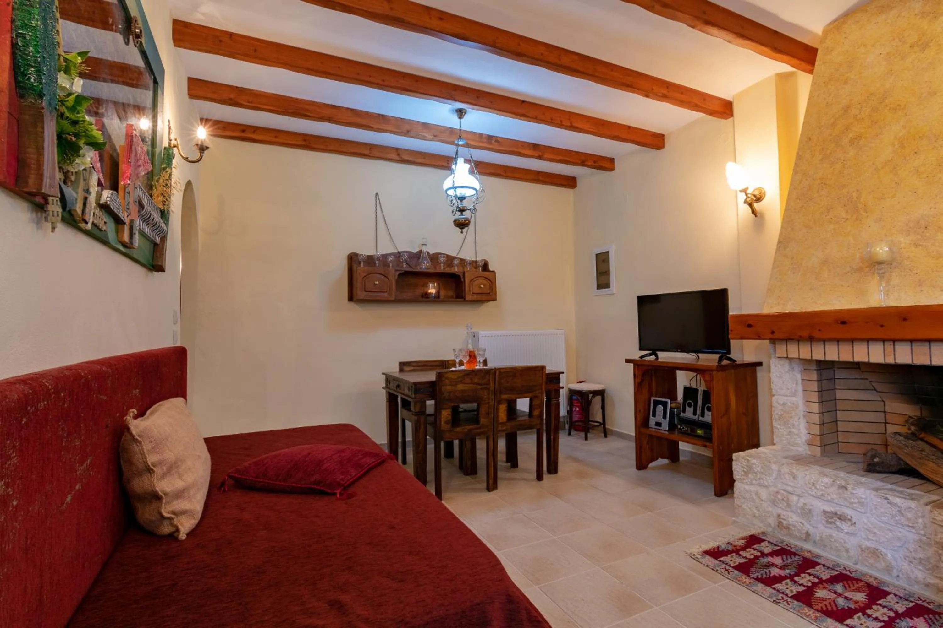 Living room in Corfu Sokraki Villas