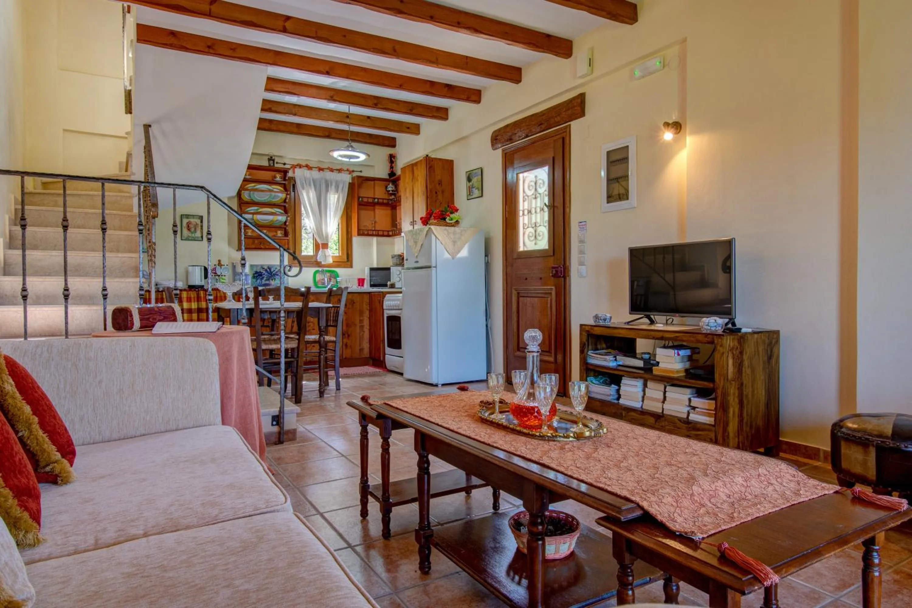 Living room in Corfu Sokraki Villas